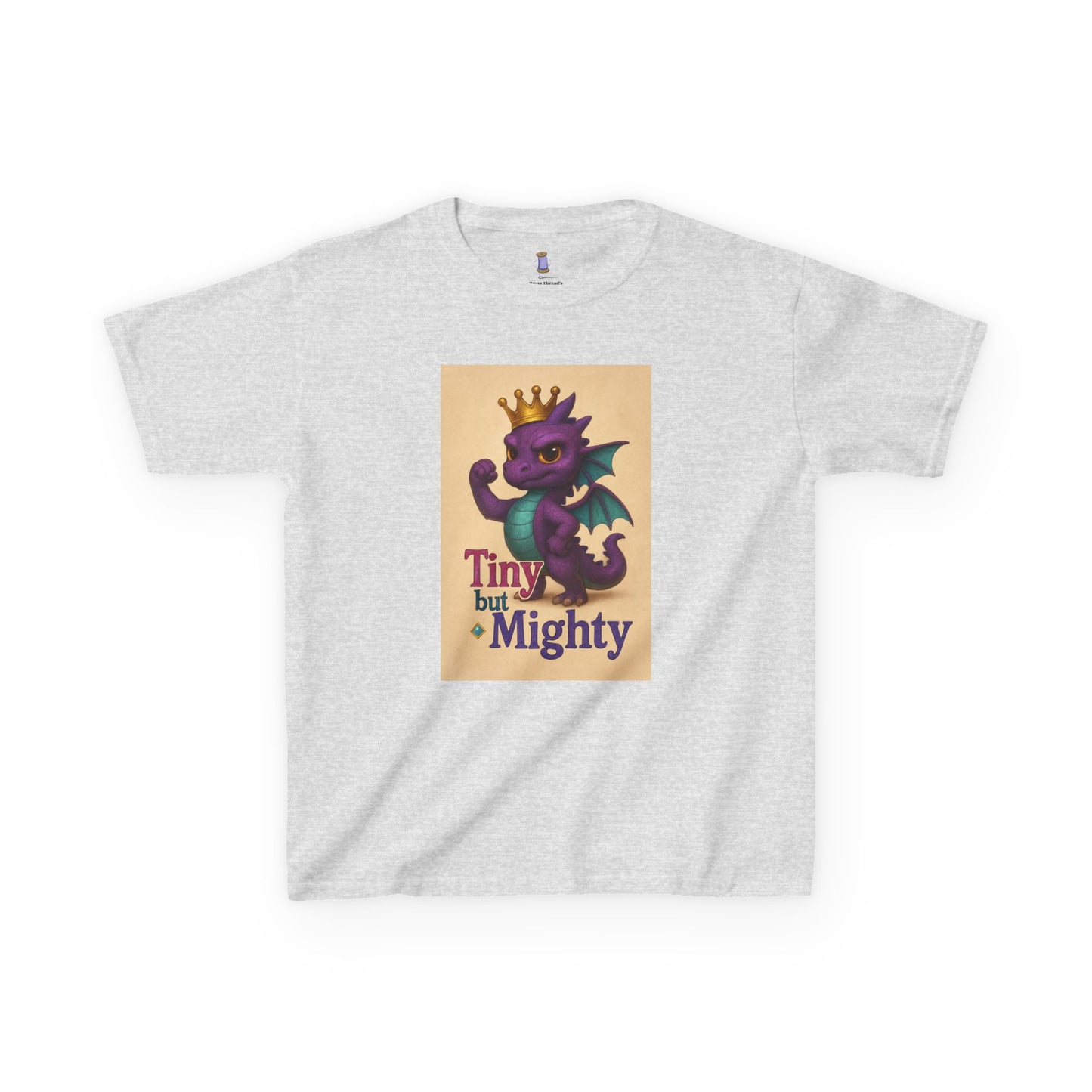 Kids Dragon Tee, Fun Kids T-Shirt, Tiny but Mighty Shirt, Unique Kids Apparel, Gift for Young Adventurers, Cute Dragon Design