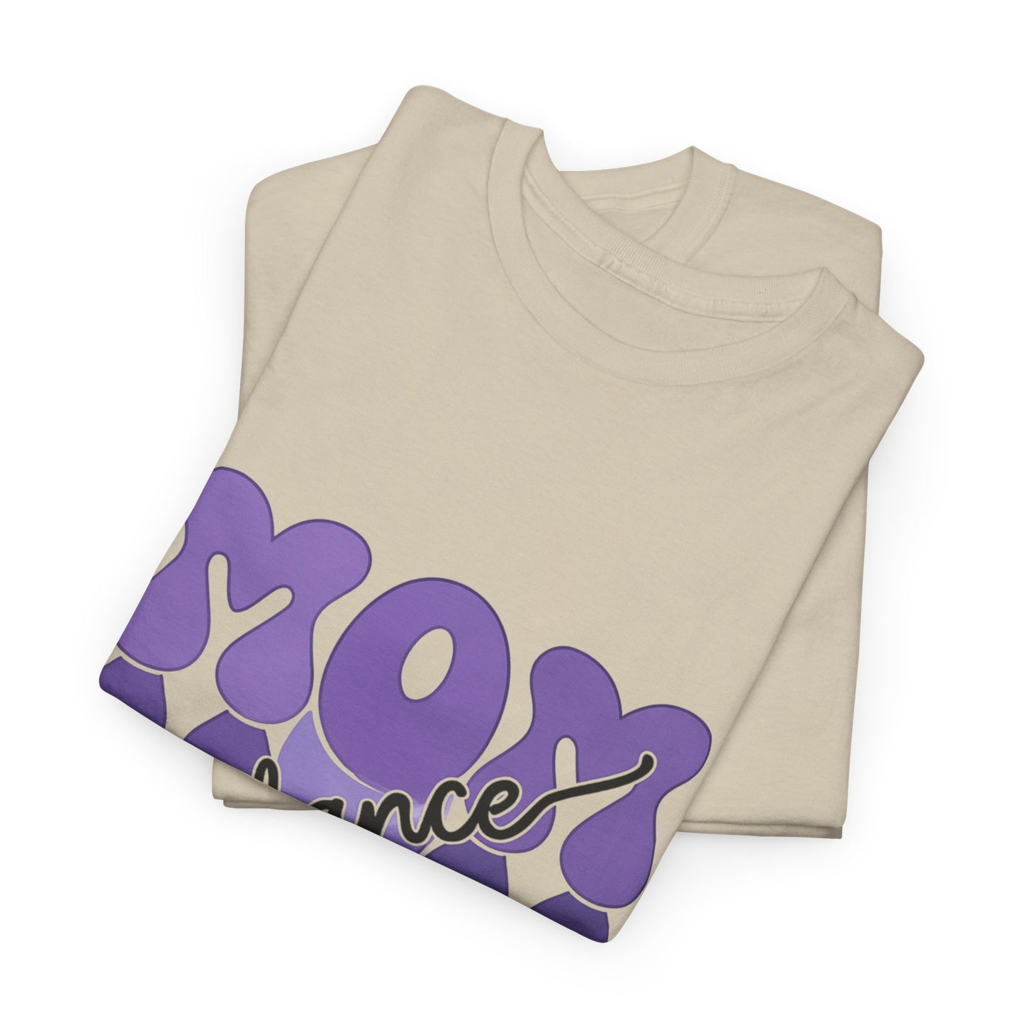 MOM Dance – Purple Letter Stage Spirit Tee