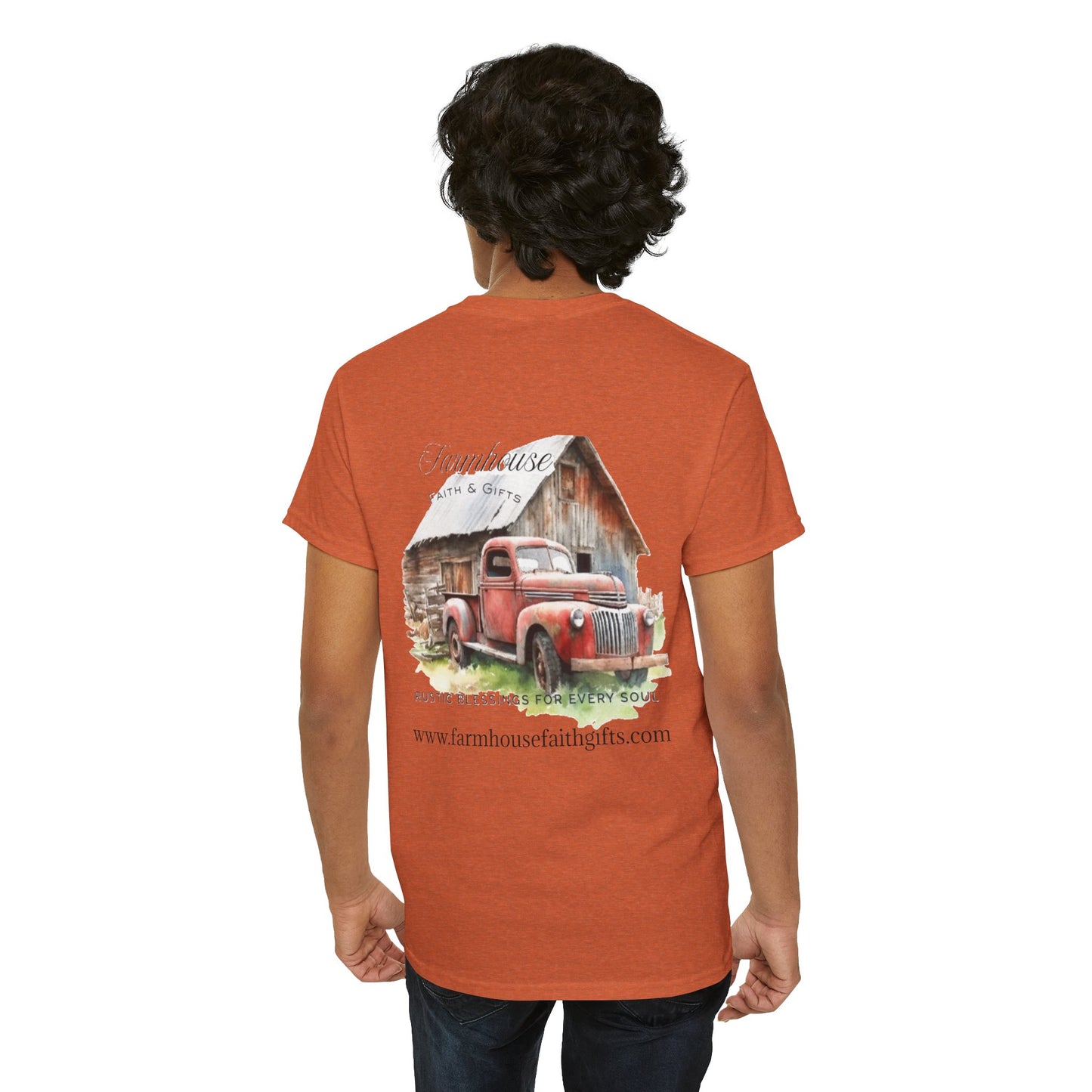 Rustic Farmhouse Unisex Tee, Country Style Shirt, Vintage Truck Tee, Back to Nature Apparel, Ideal Gift for Farm Lovers