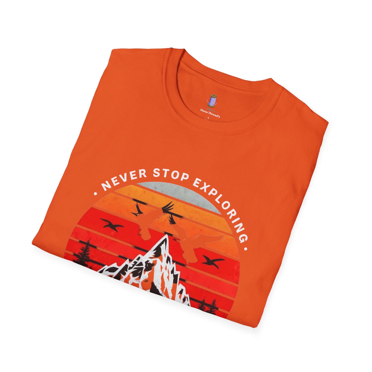 Adventure Awaits T-Shirt | Unisex Softstyle Tee | Perfect for Travel Lovers, Outdoor Adventures, Camping, Nature Gifts, Explore
