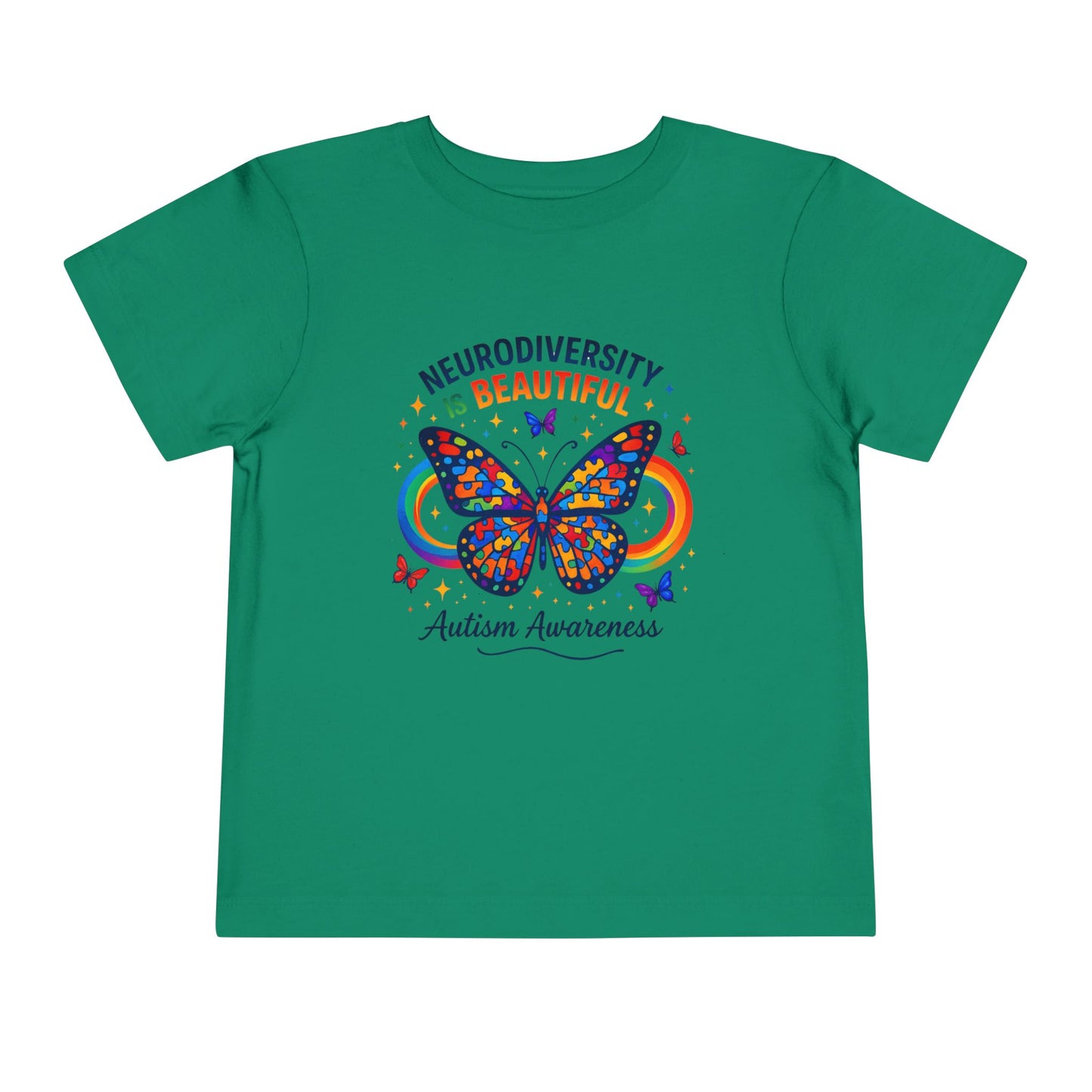 Toddler Tee Neurodiversity Is Beautiful Butterfly Design