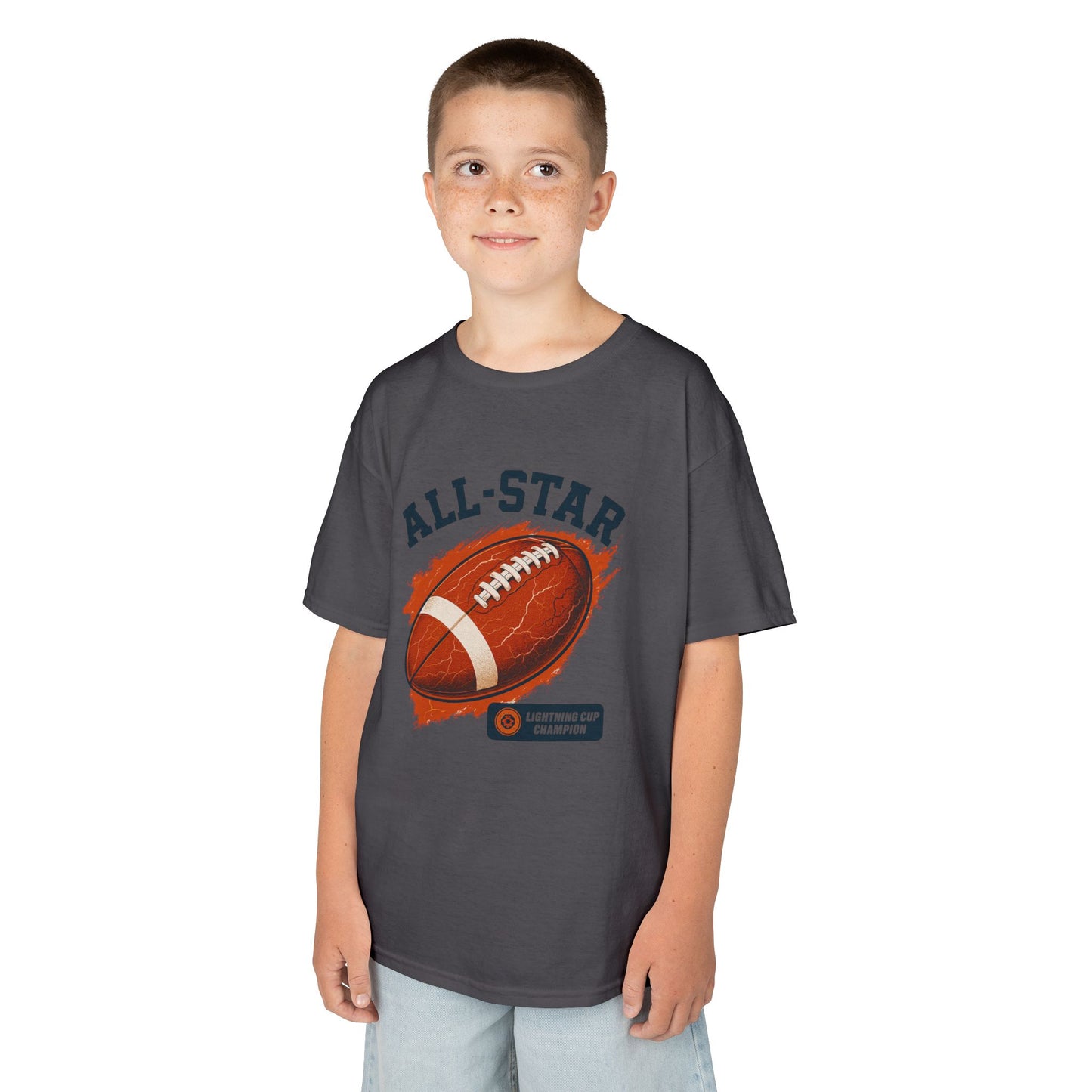All-Star Kids Football Tee, Sports Apparel, Boys Football Shirt, Kids Casual Wear, Back To School Shirt, Birthday Gift
