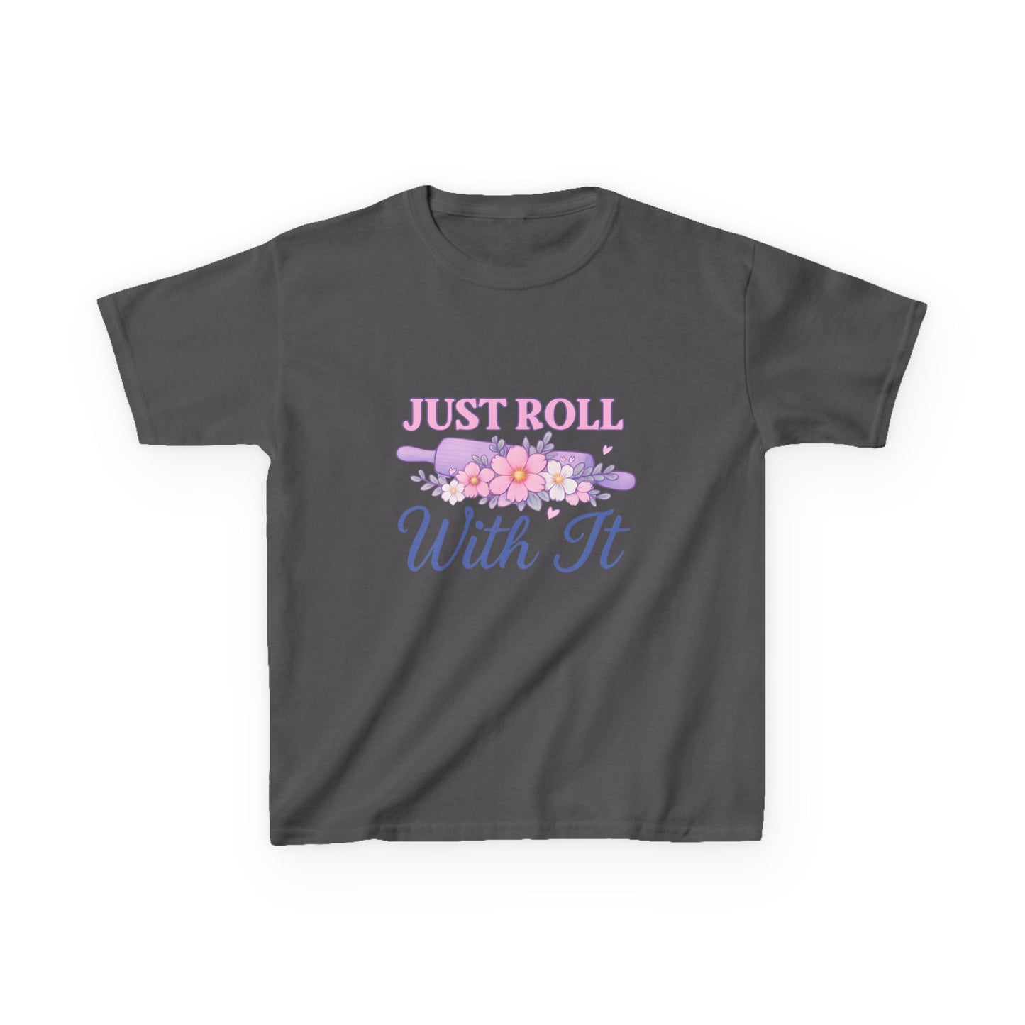 Just Roll With It - Dinosaur Christmas Kids Tee
