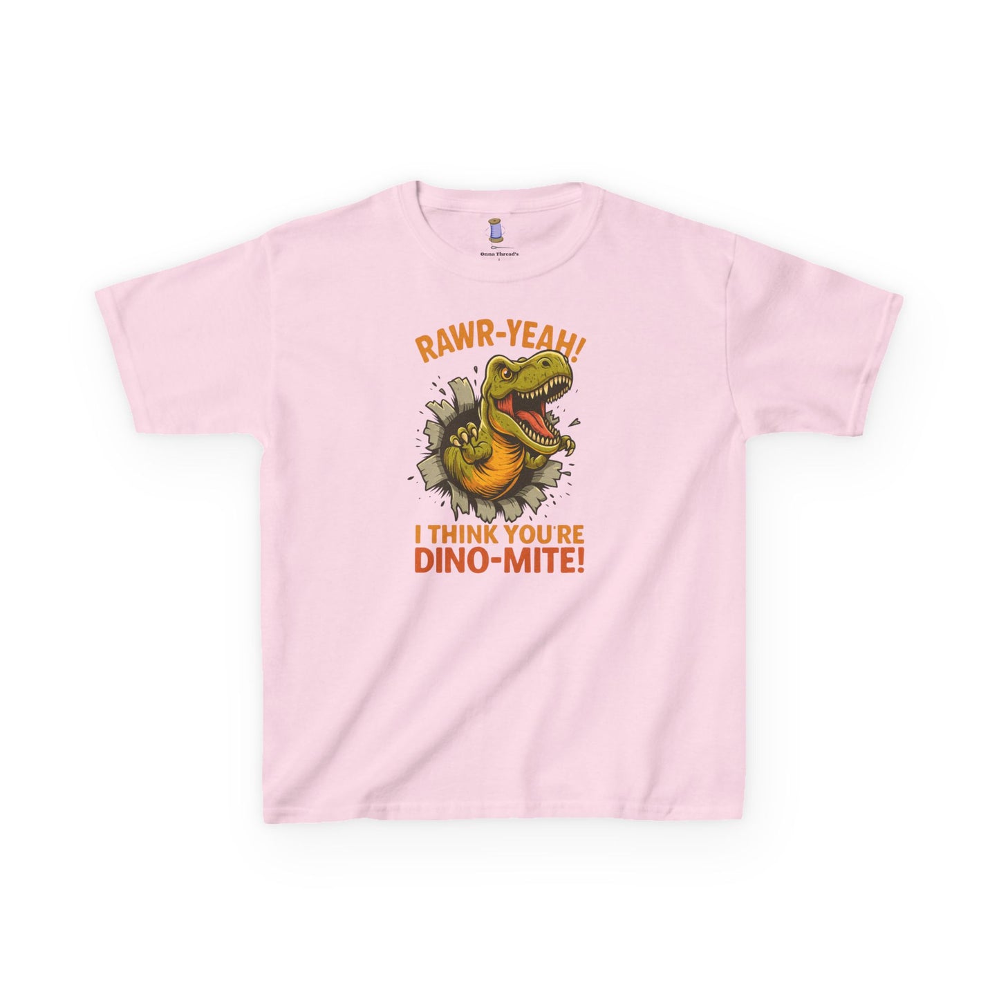 Dino-Mite Kids Tee - Fun Dinosaur T-Shirt for Boys and Girls, Perfect for Birthdays, Everyday Play, Dinosaur Lovers, Casual Wear