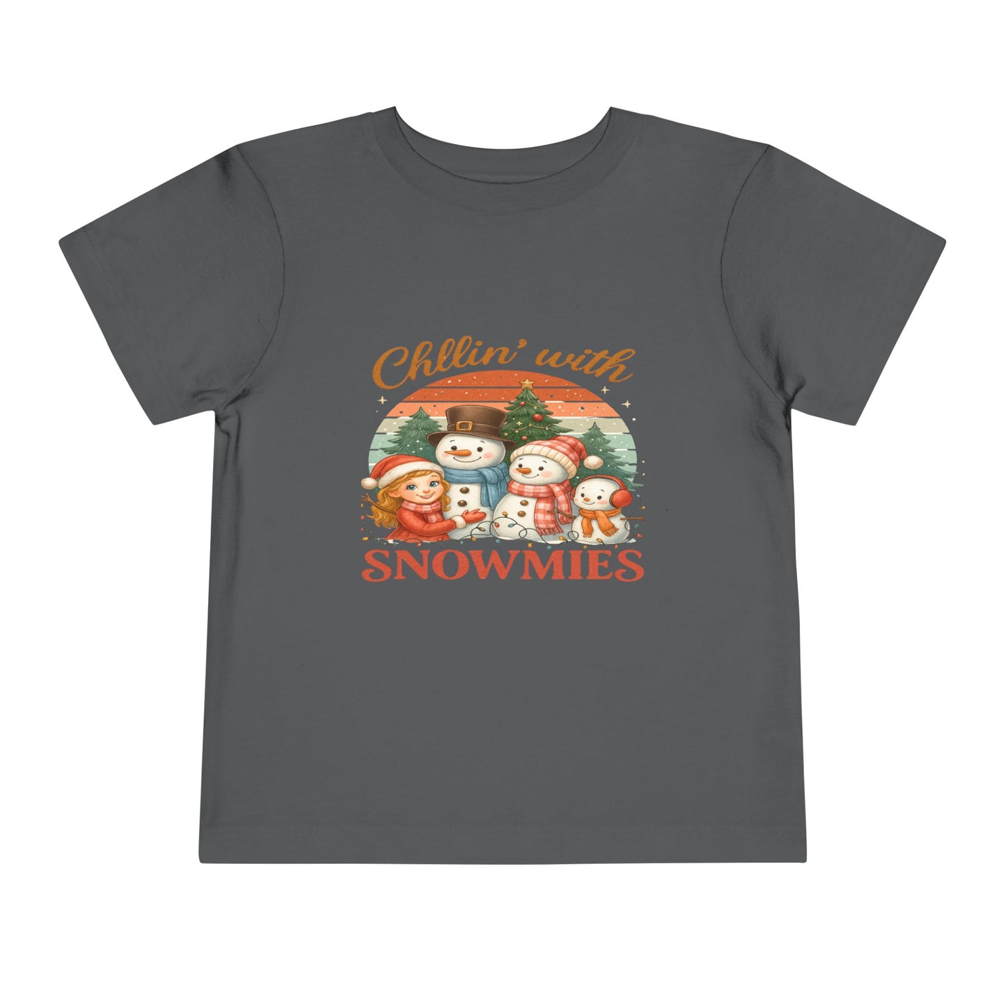 Chillin' With Snowmies Toddler Christmas Tee