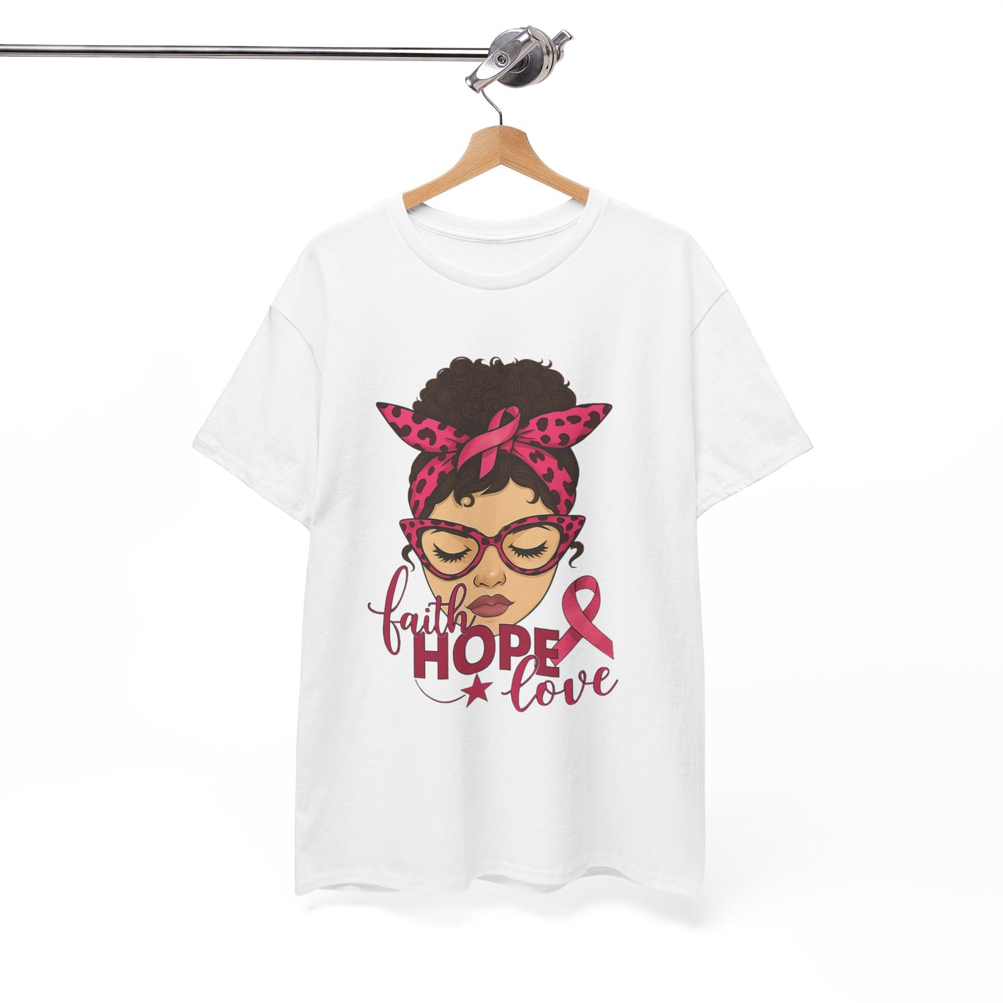 Hope, Faith, Love: Breast Cancer Awareness Tee
