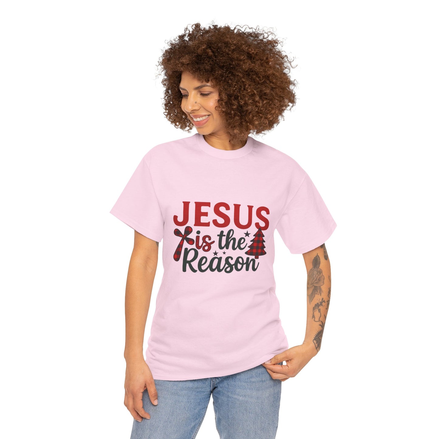 Jesus is the Reason Christmas Tee - Faith-Based Holiday Gift