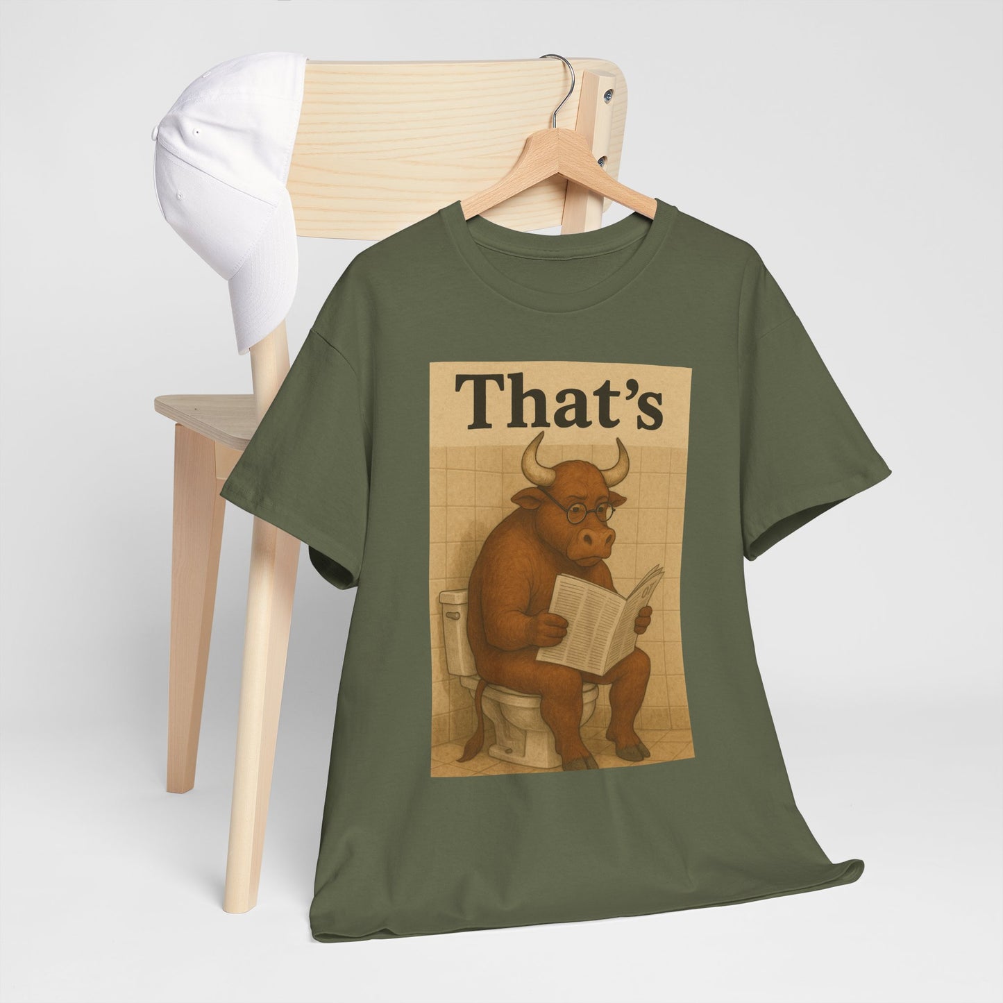 Bull on Toilet Unisex Tee