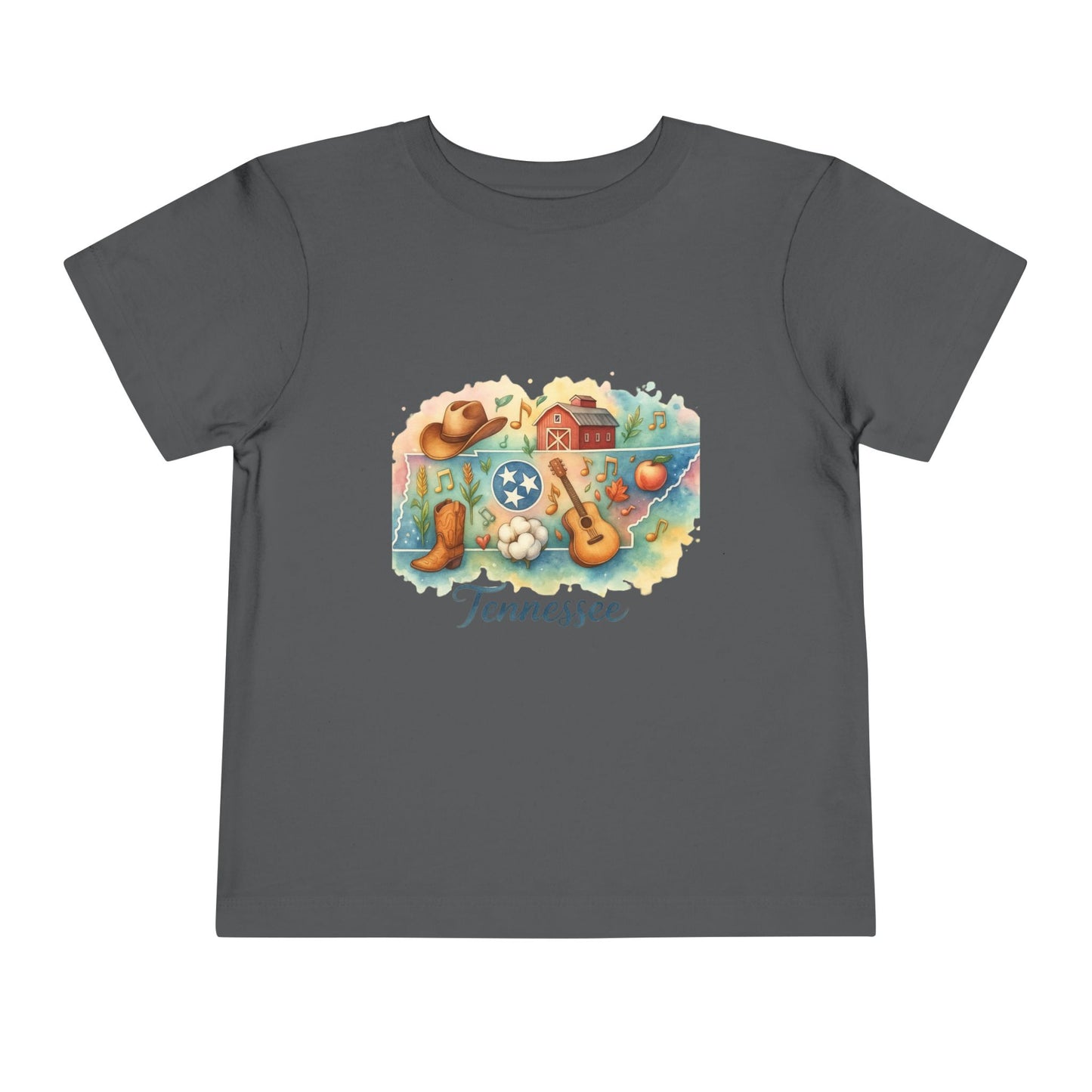 Toddler Tee Tennessee Watercolor Illustration