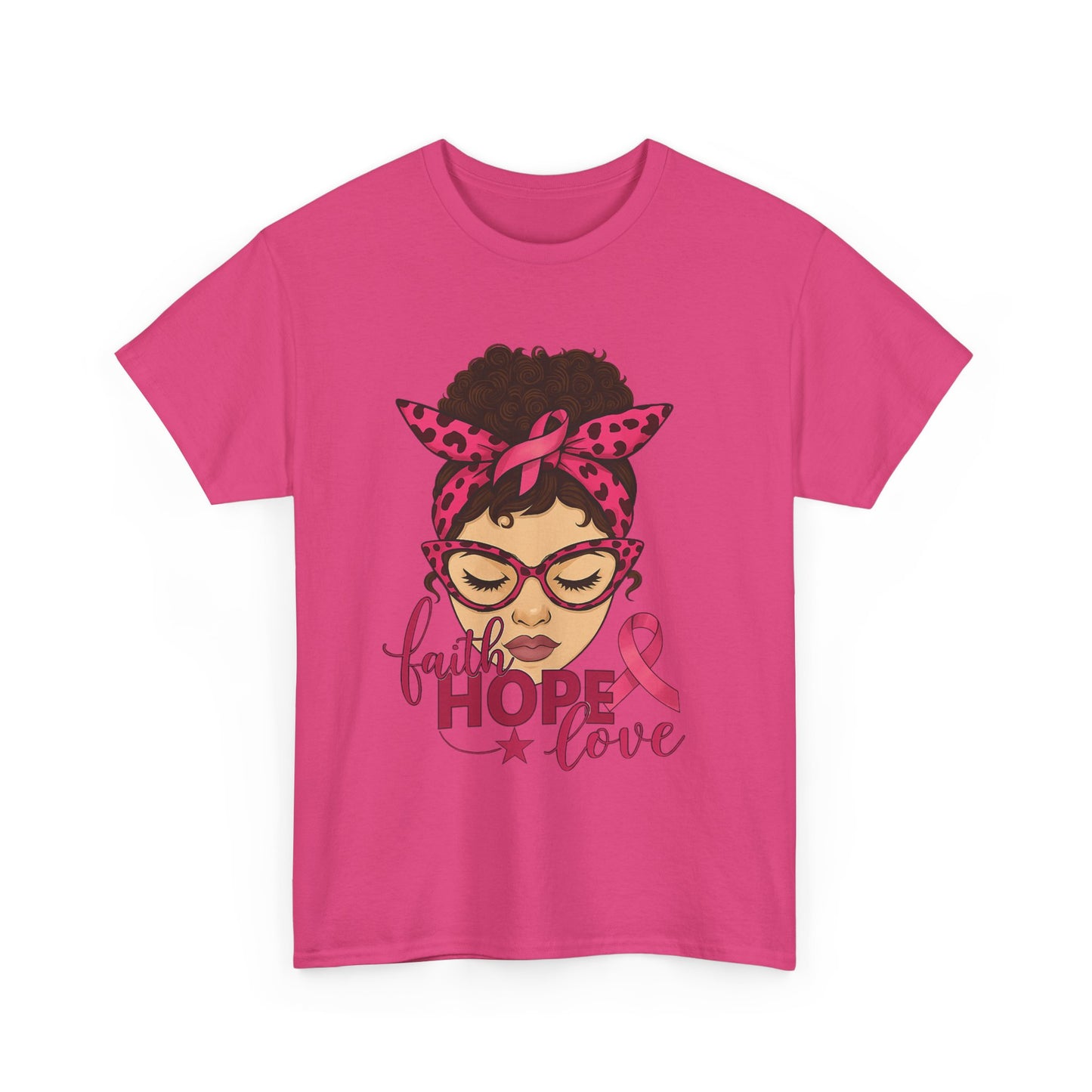 Hope, Faith, Love: Breast Cancer Awareness Tee