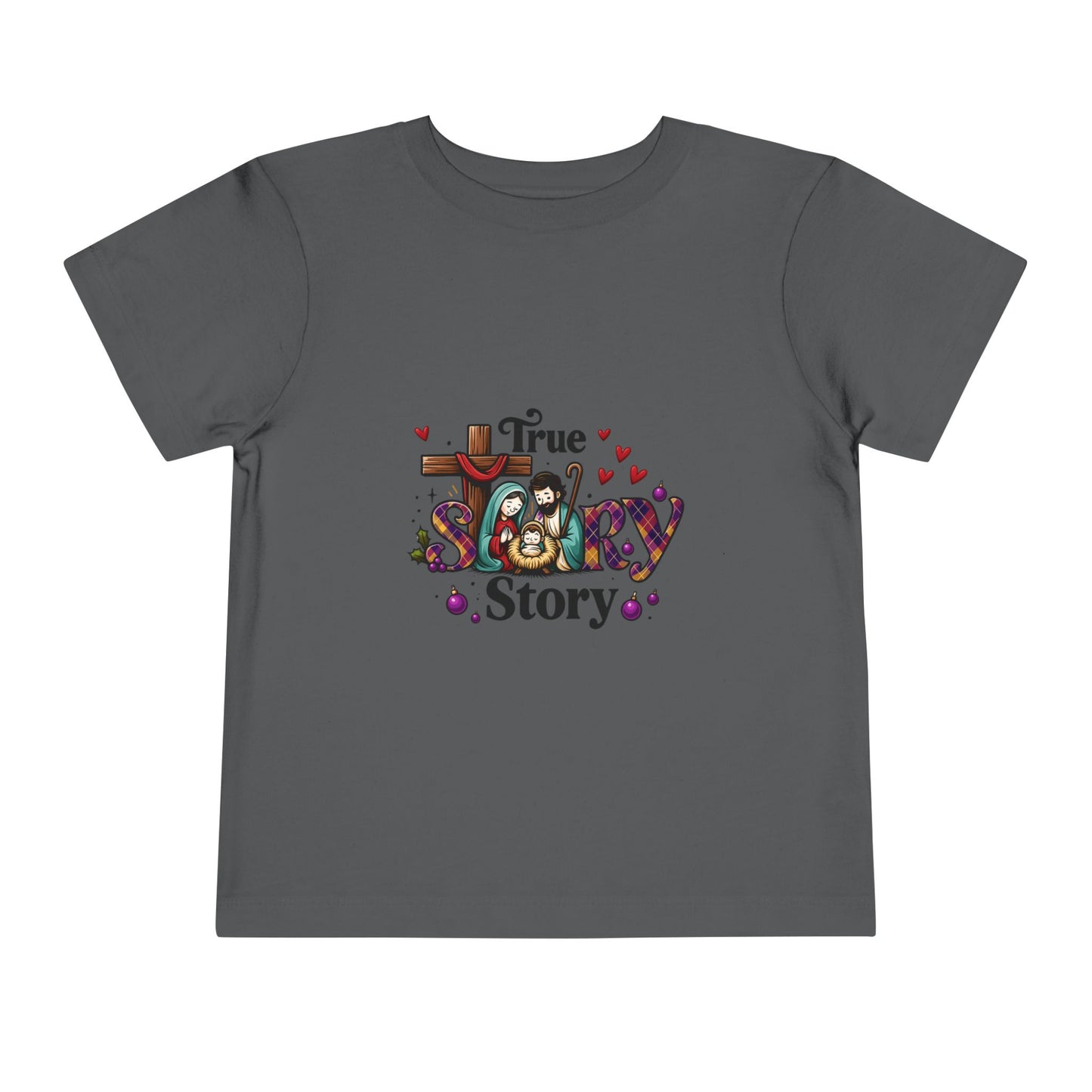 True Story Nativity Toddler Christmas Tee