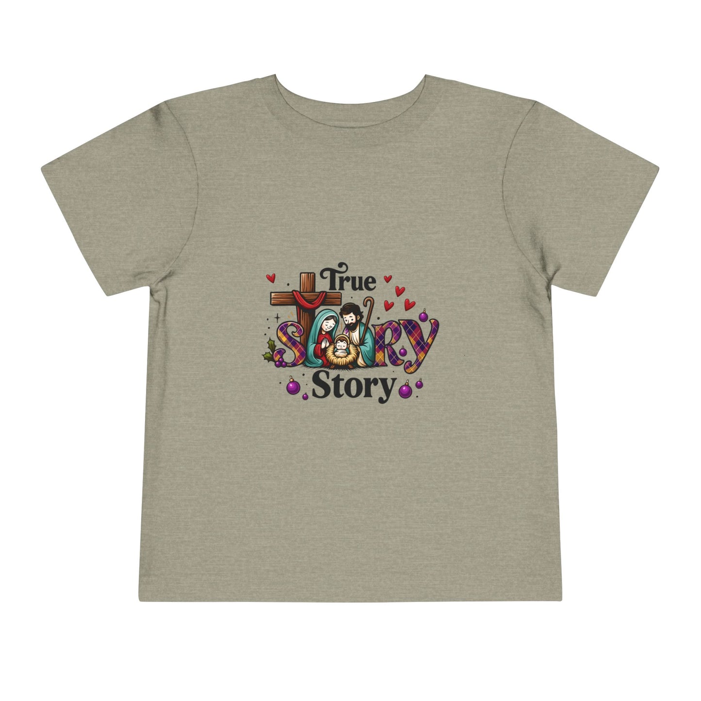 True Story Nativity Toddler Christmas Tee