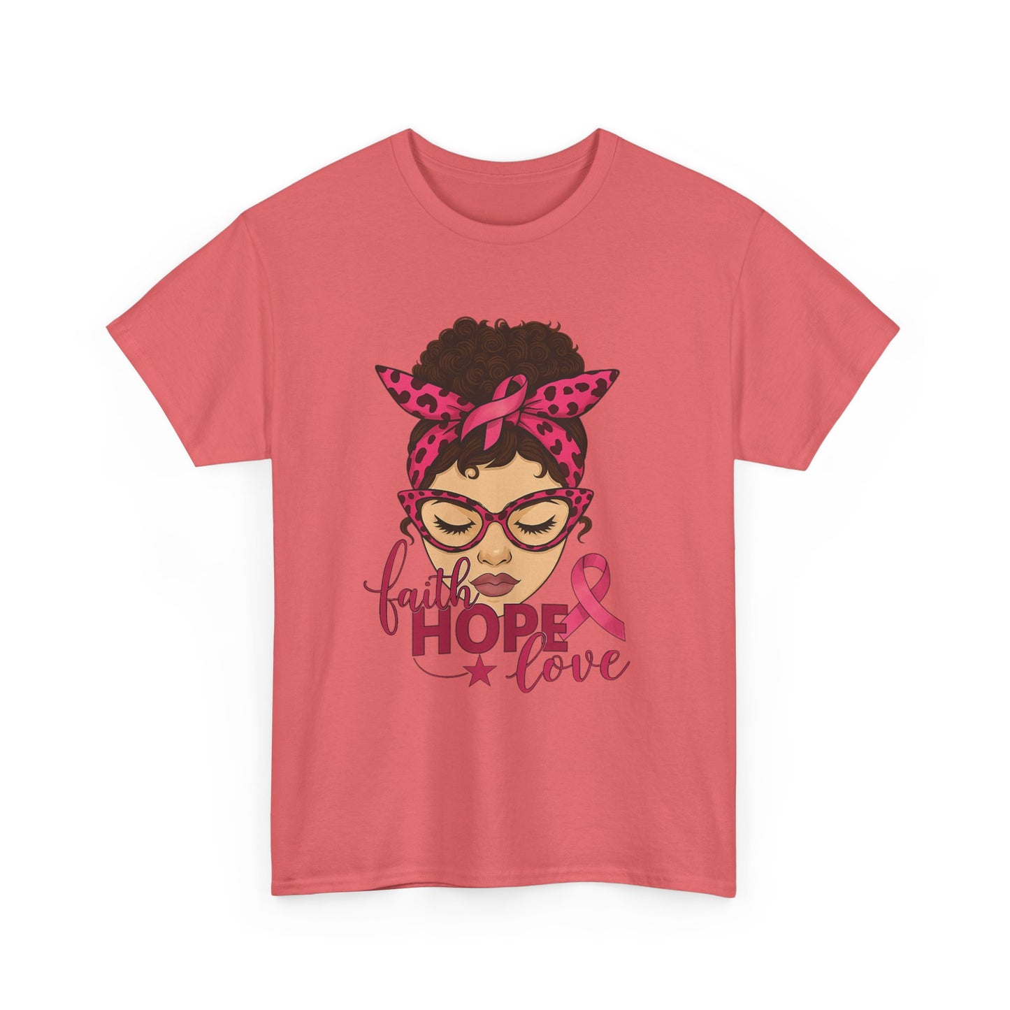 Hope, Faith, Love: Breast Cancer Awareness Tee