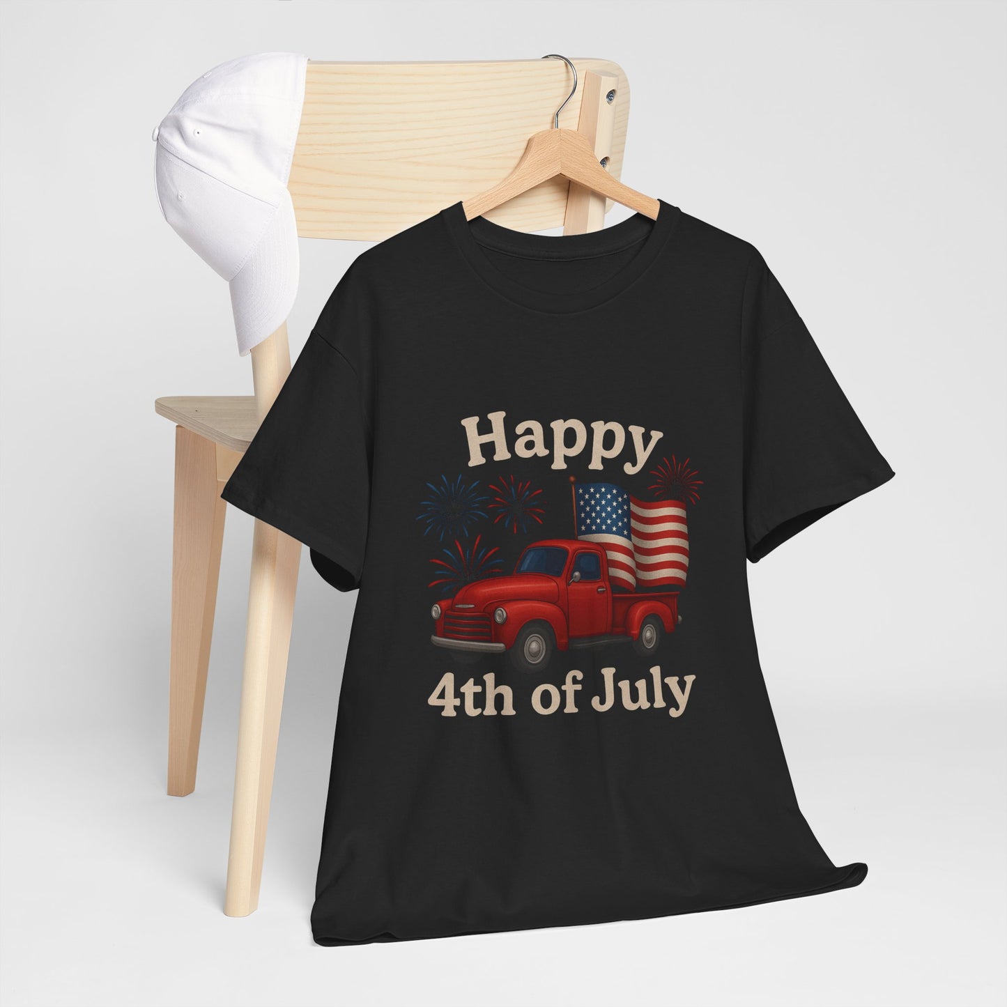 π Happy 4th of July Truck Tee β Patriotic Vintage Pickup Shirt