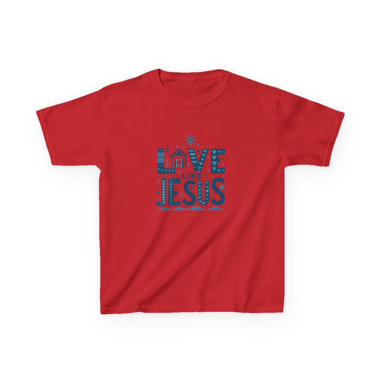 Love Like Jesus Christmas Dinosaur Tee