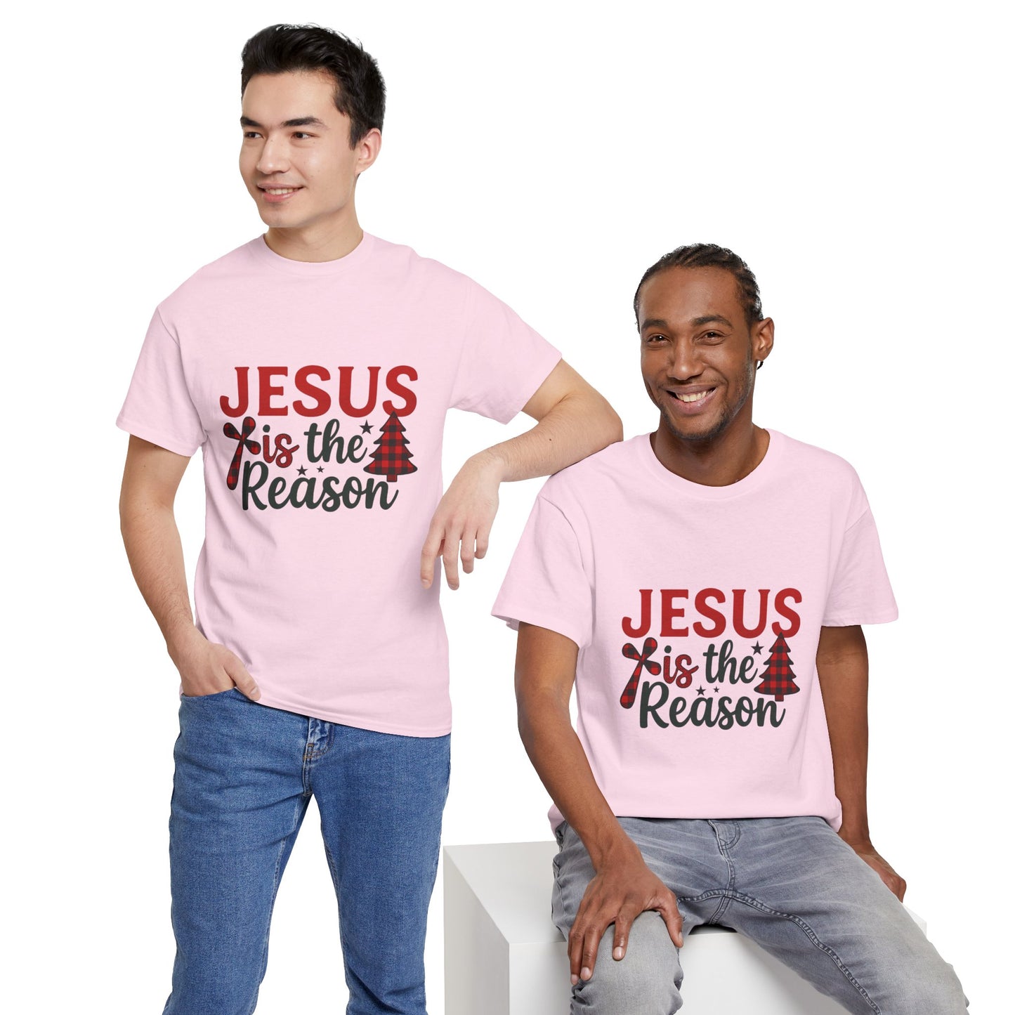 Jesus is the Reason Christmas Tee - Faith-Based Holiday Gift