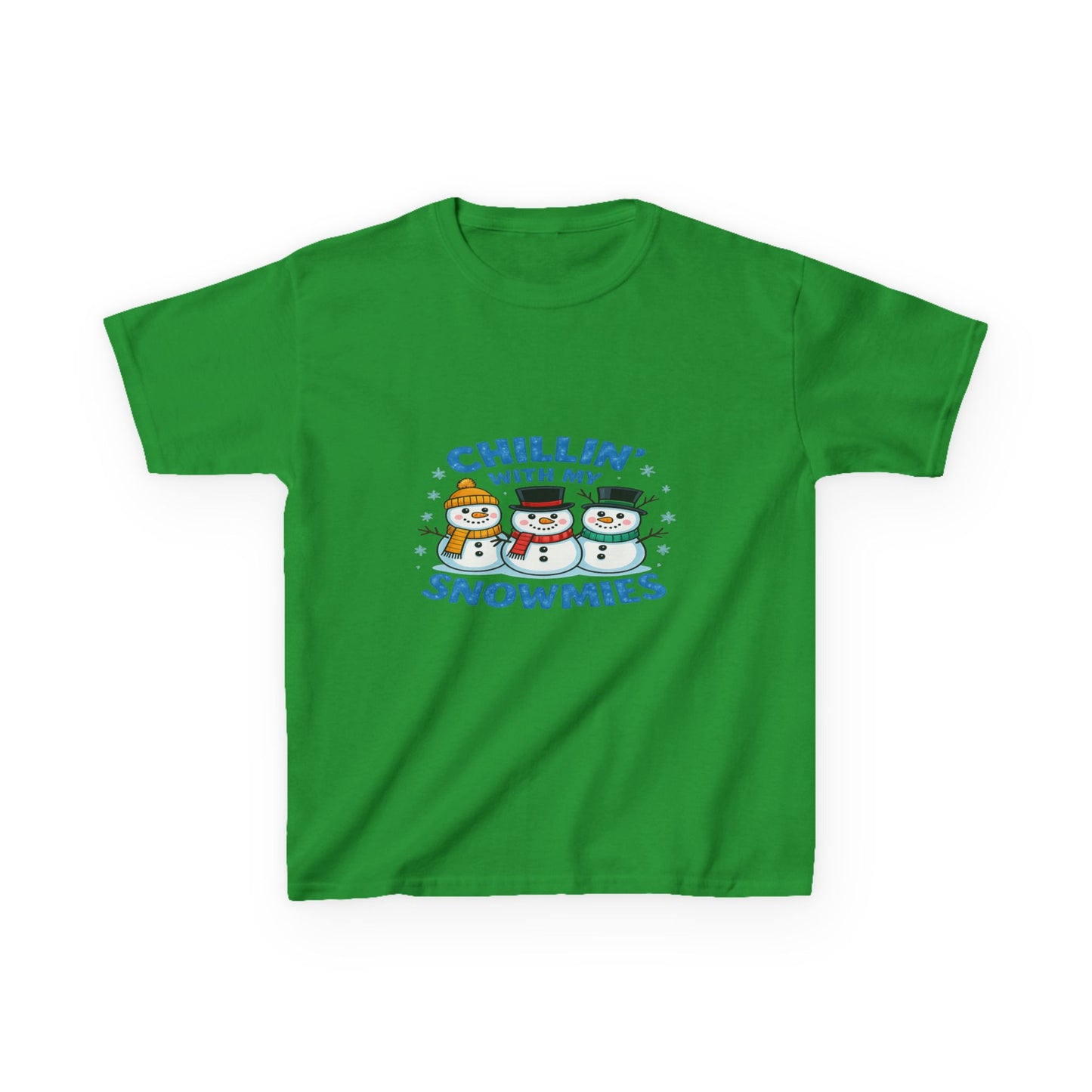 Chillin' with My Snowmies Christmas Tee - Kids Holiday Shirt