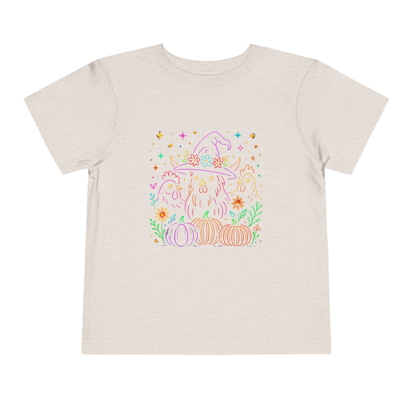 Witch Chicken Halloween Toddler Christmas Tee