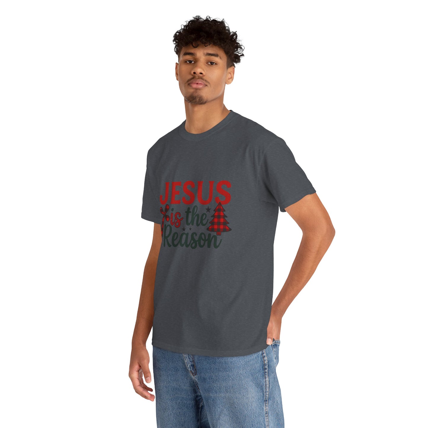 Jesus is the Reason Christmas Tee - Faith-Based Holiday Gift