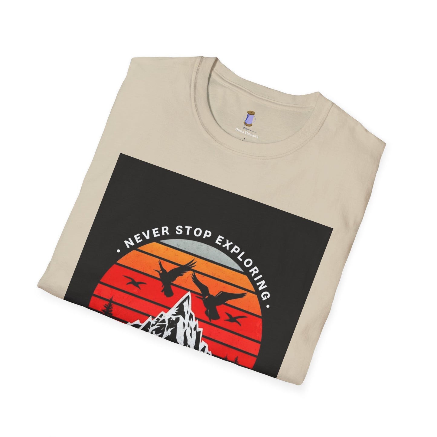 Adventure Awaits T-Shirt | Unisex Softstyle Tee | Perfect for Travel Lovers, Outdoor Adventures, Camping, Nature Gifts, Explore
