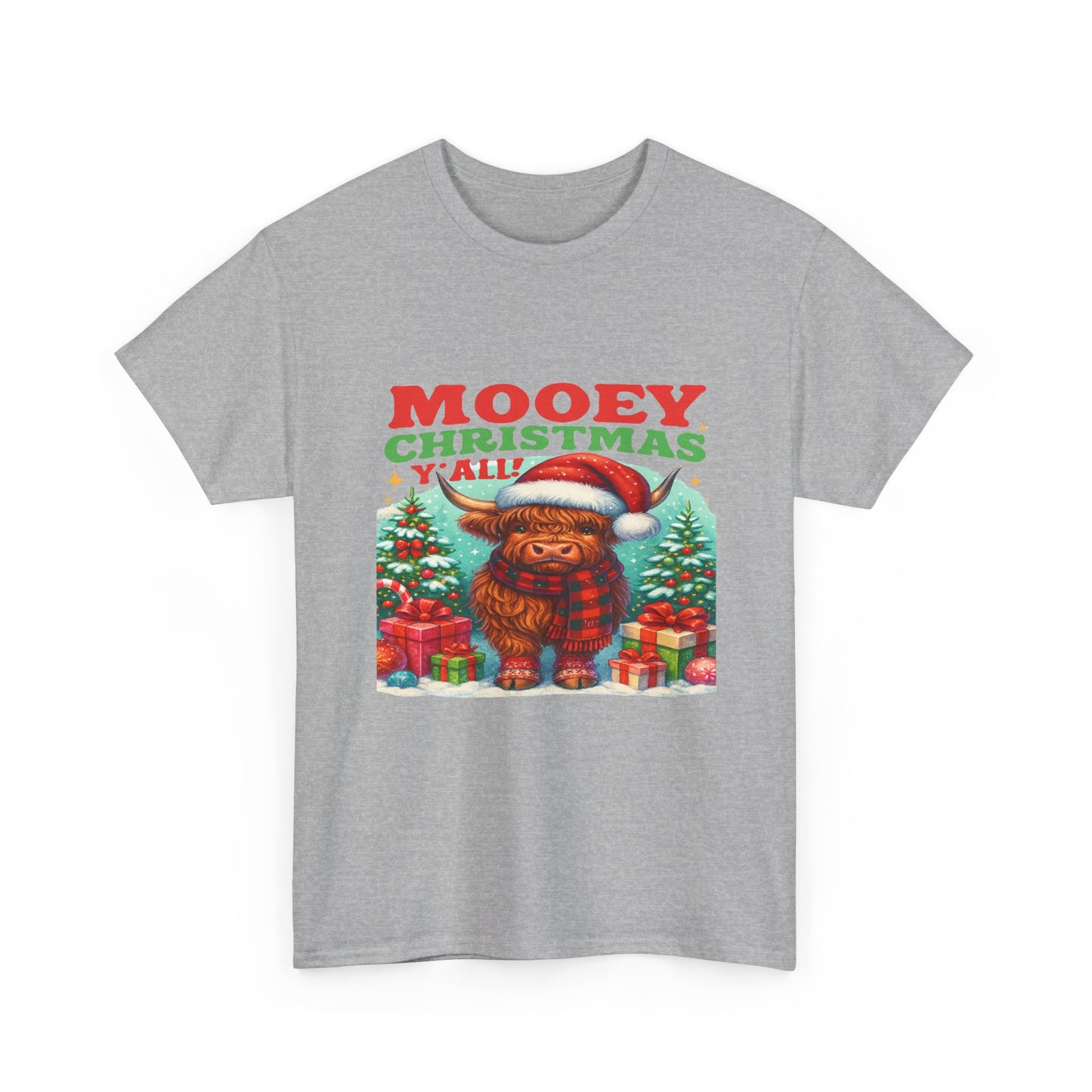 Christmas Highland Cow Tee