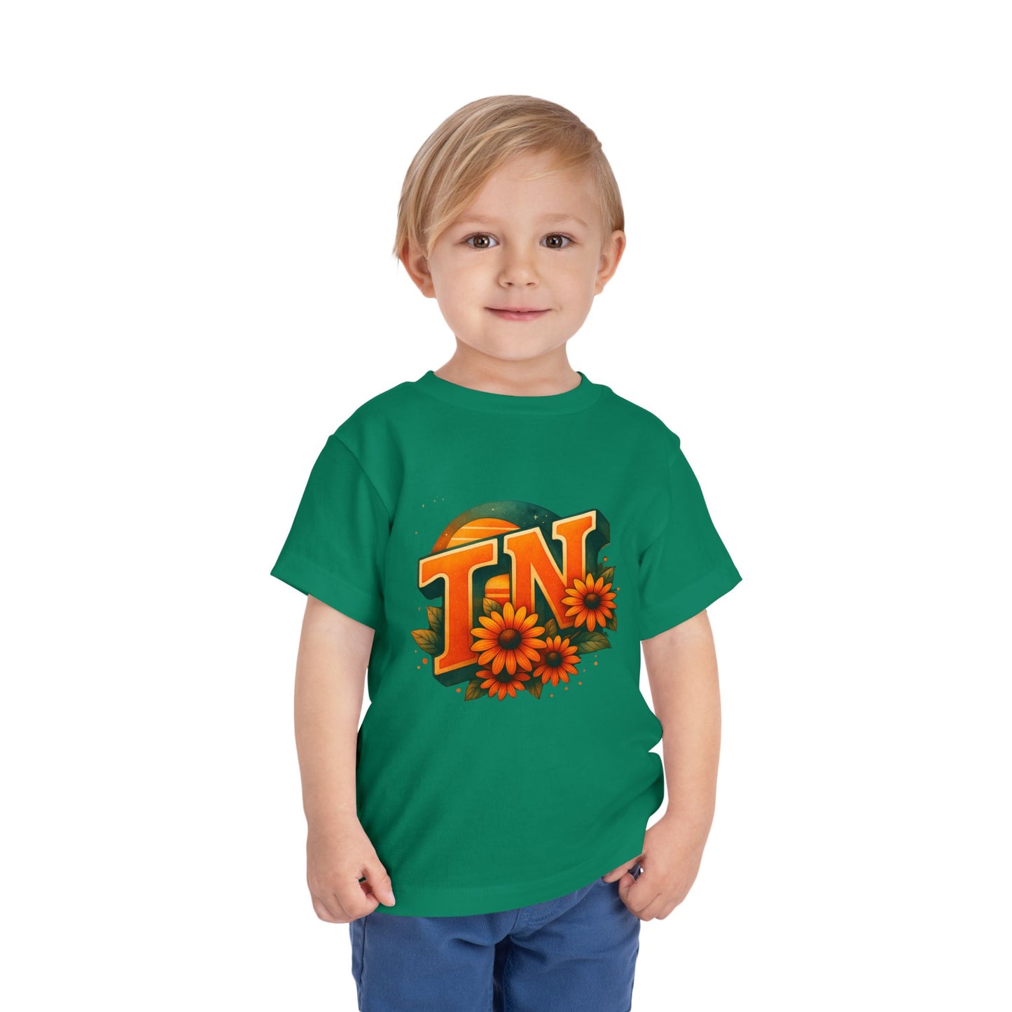 Toddler Tee Sunflower Sunset Design