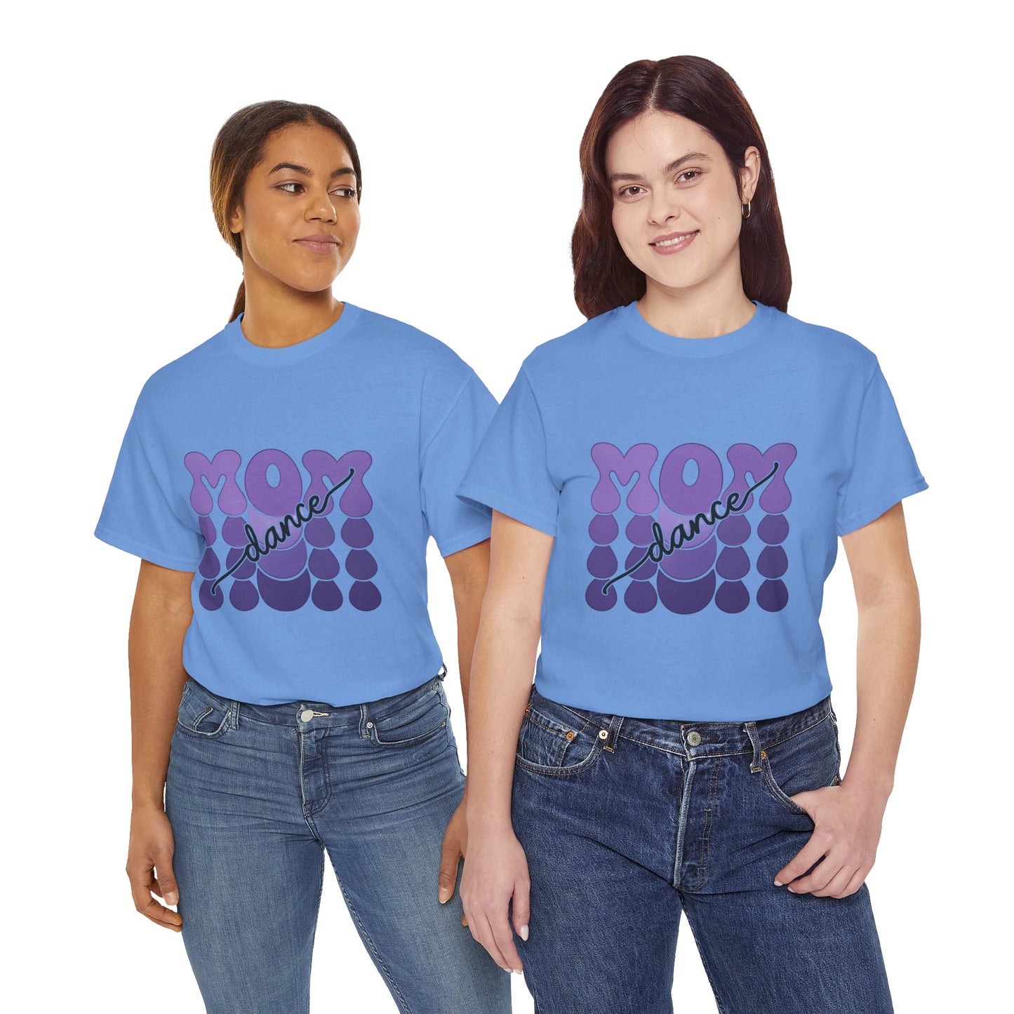 MOM Dance – Purple Letter Stage Spirit Tee