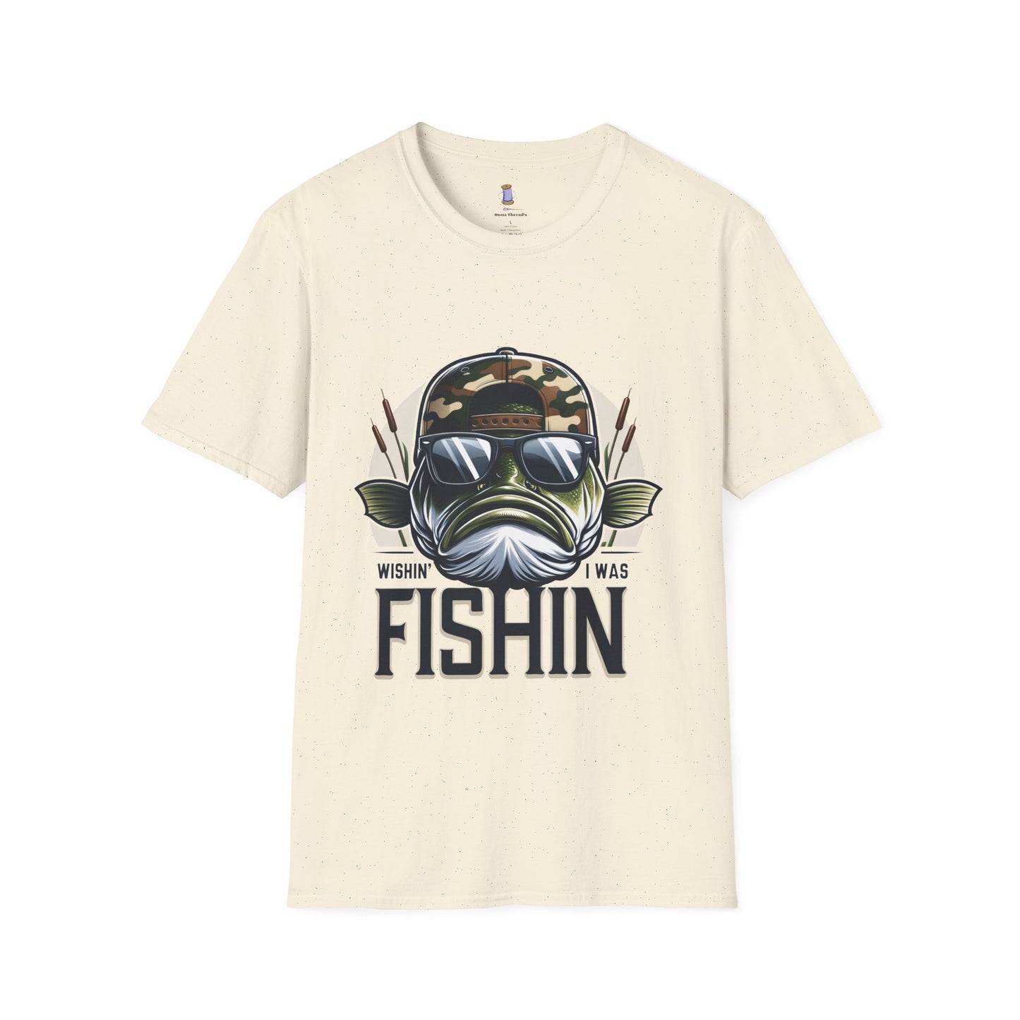 Fishing Enthusiast T-Shirt - Wishin' I Was Fishin' - Perfect for Anglers, Outdoors, Fishing Trips, Father's Day, Gift