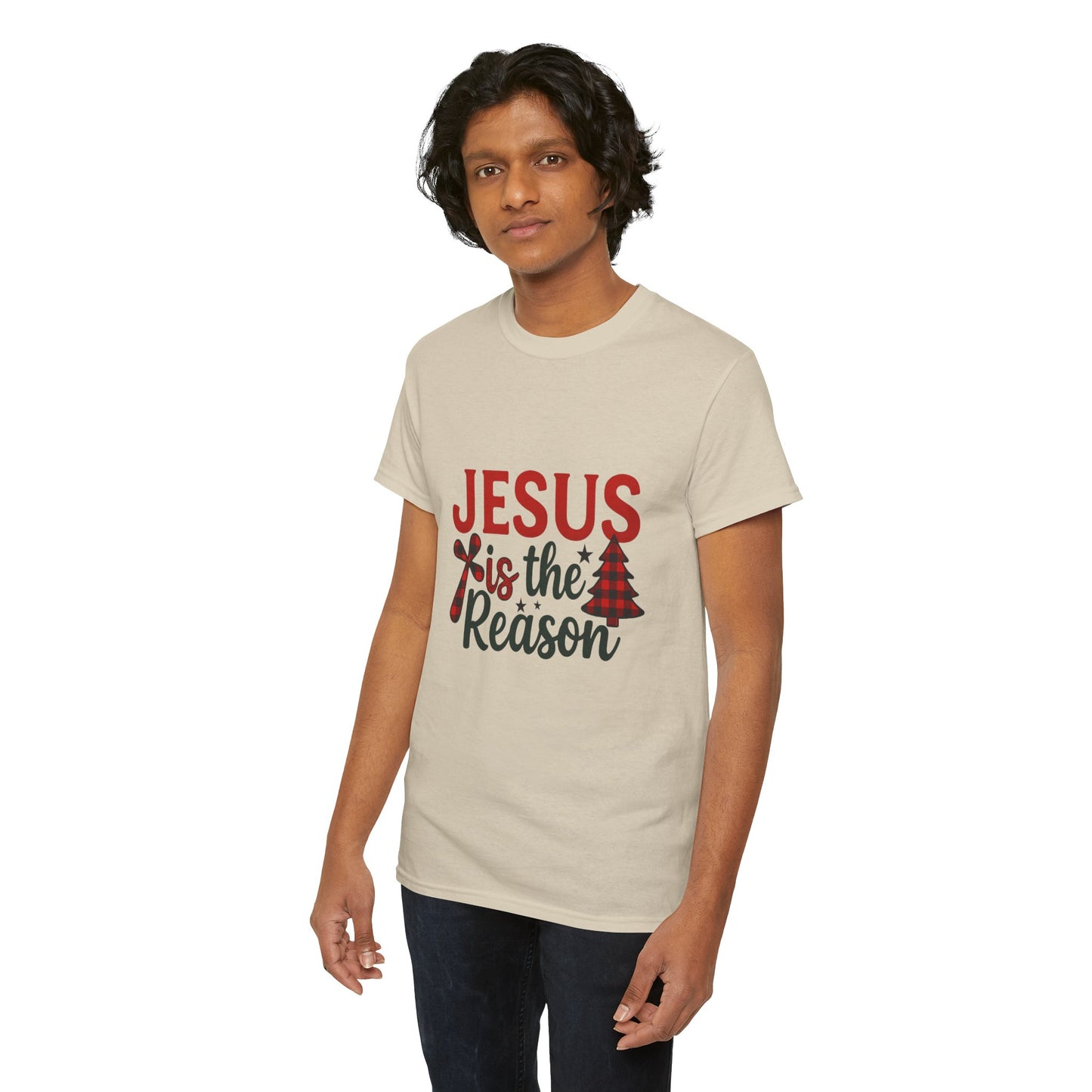 Jesus is the Reason Christmas Tee - Faith-Based Holiday Gift