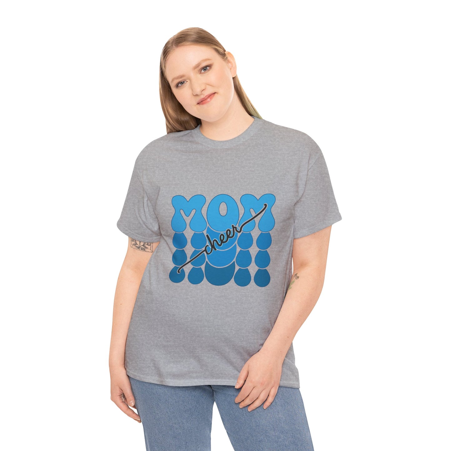 Blue Mom Cheer T-Shirt