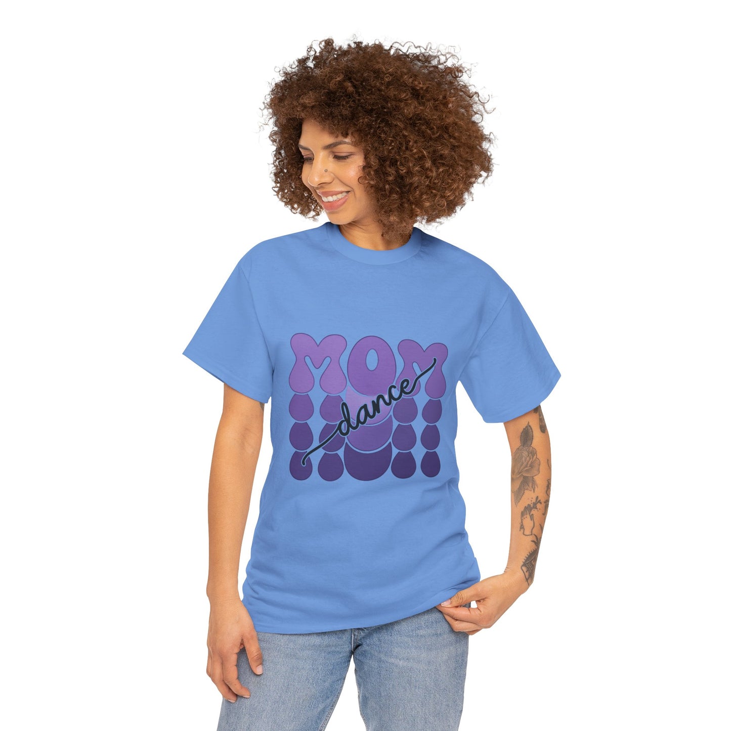 MOM Dance – Purple Letter Stage Spirit Tee