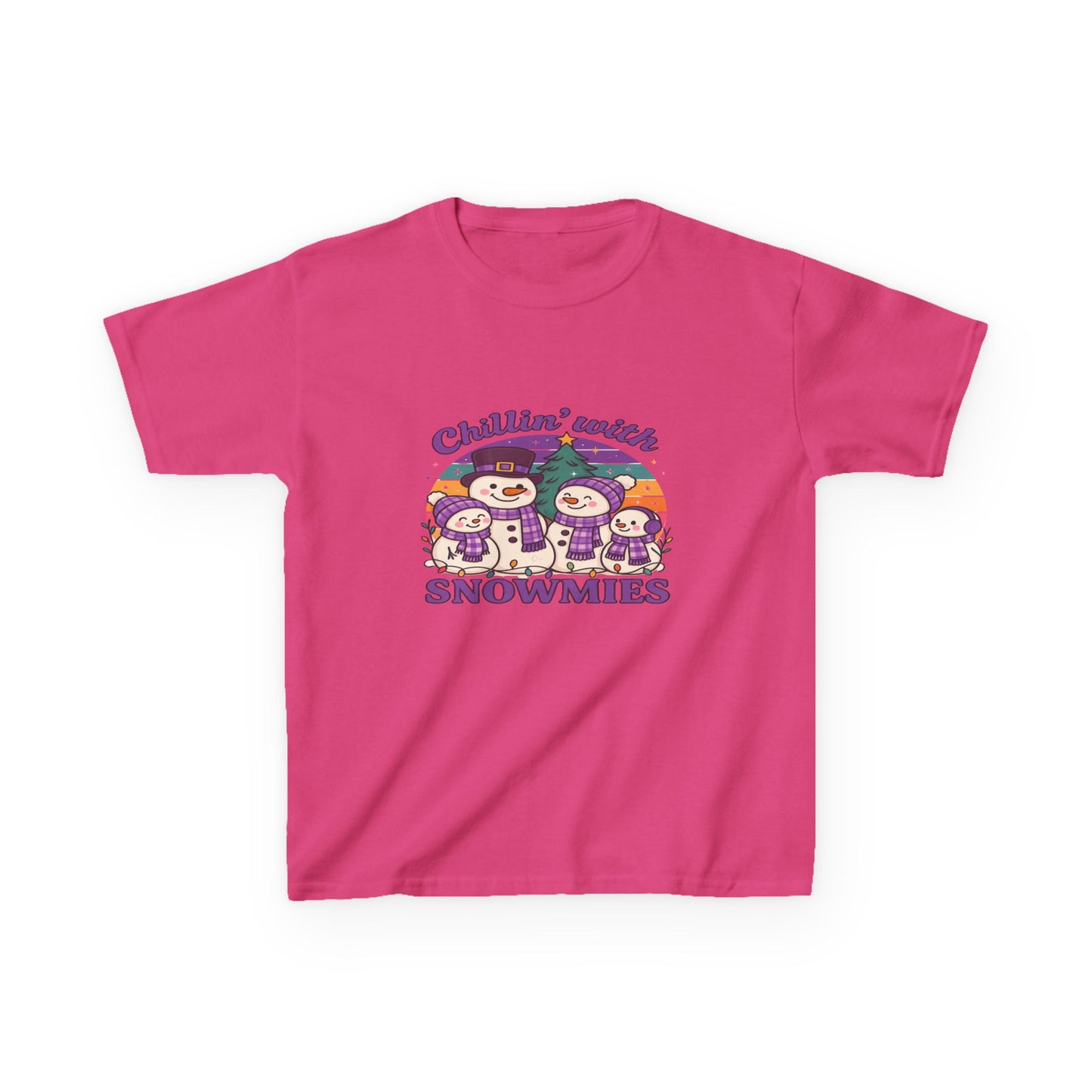 Chillin' with Snowmies Kids Christmas Tee