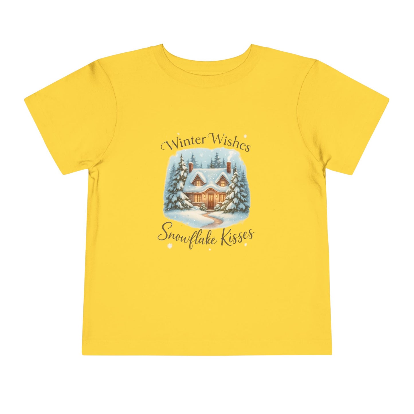 Winter Wishes Cottage Christmas Tee - Toddler Holiday