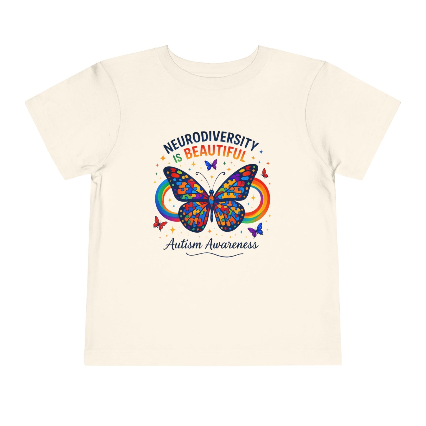 Toddler Tee Neurodiversity Is Beautiful Butterfly Design