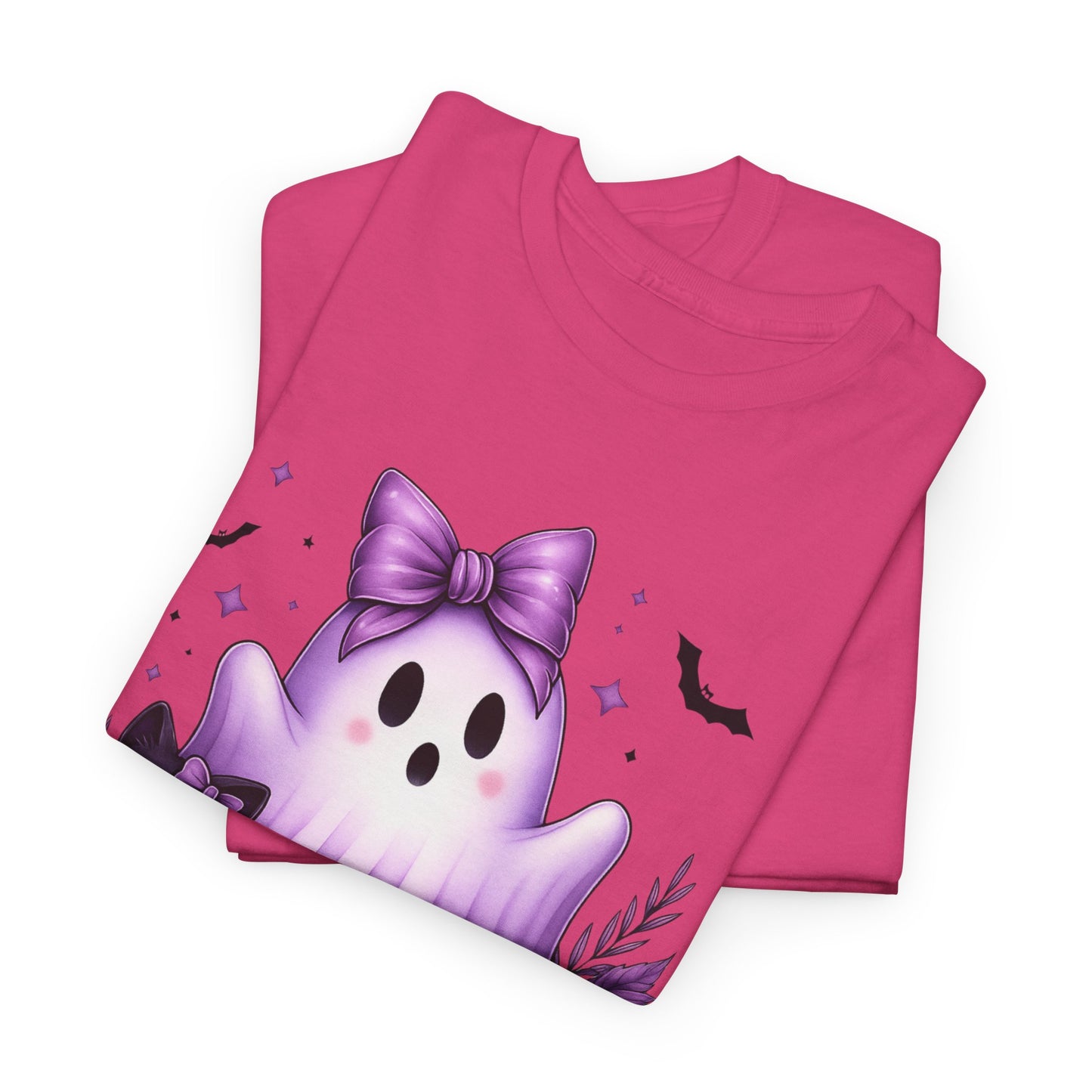 Pastel Halloween Ghost Cat Tee