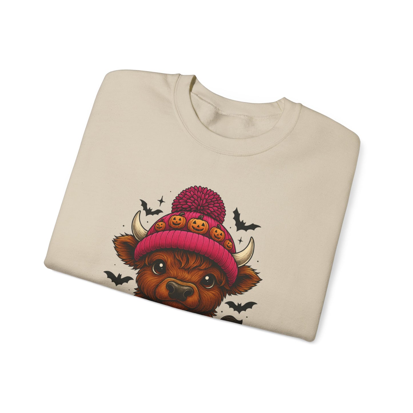 Highland Cow Halloween Sweatshirt - Cute Fall Vibes