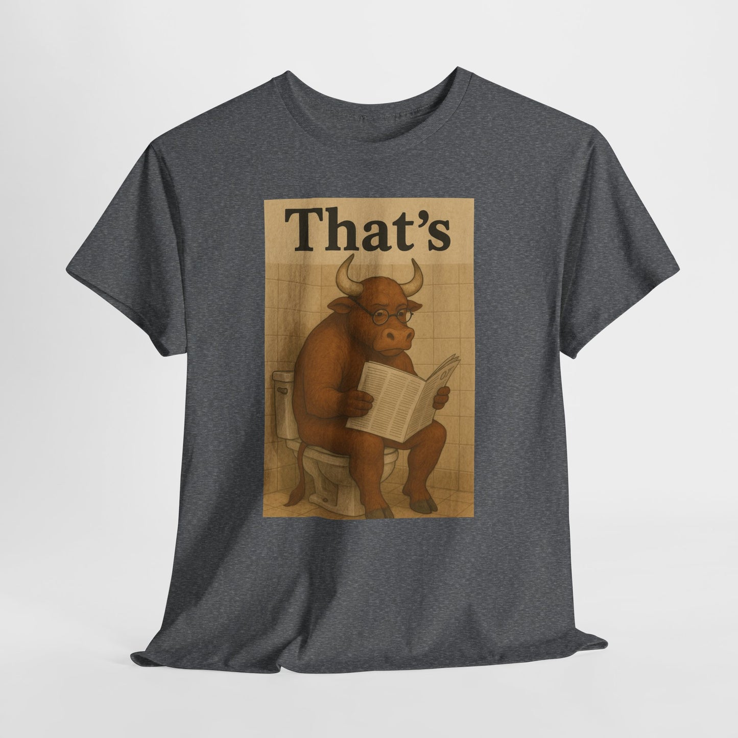 Bull on Toilet Unisex Tee