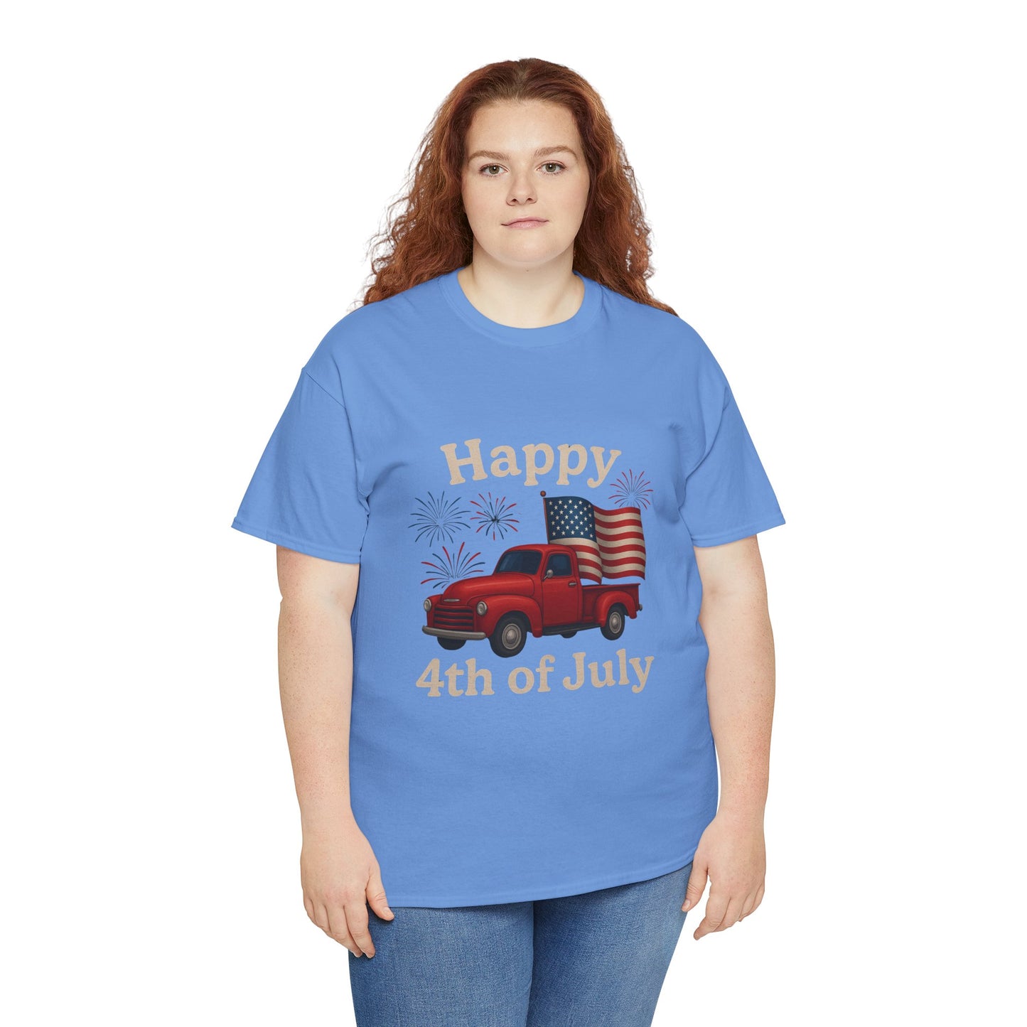 π Happy 4th of July Truck Tee β Patriotic Vintage Pickup Shirt