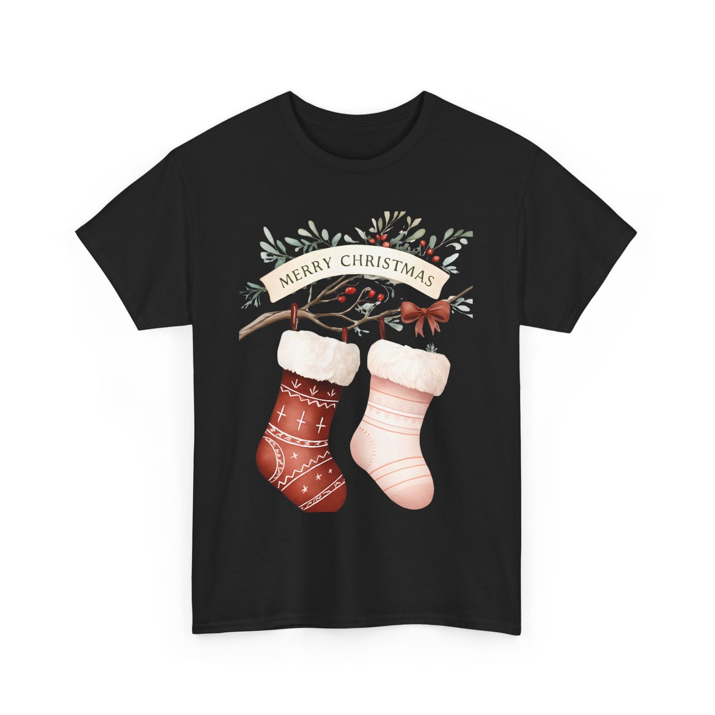 Watercolor Christmas Stocking Tee - Hope & Love