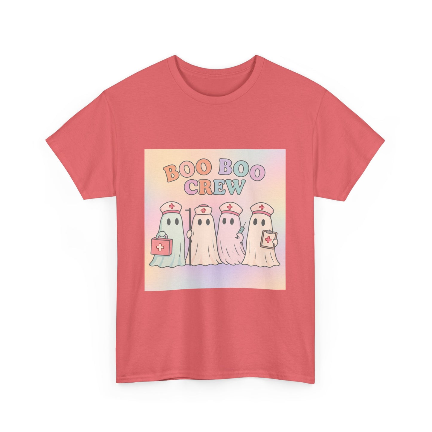 Boo Boo Crew Nurse Ghost T-Shirt – Cute Pastel Halloween Medical Tee