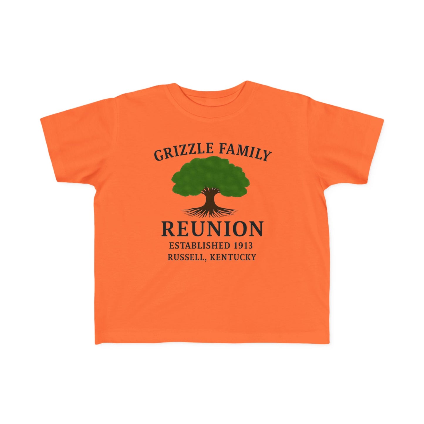 Personalized Grizzle Family Reunion Toddler Tee, Kid's Cotton T-Shirt, Children's Family Gathering Shirt, Custom Family Tee, Kids Event Shirt