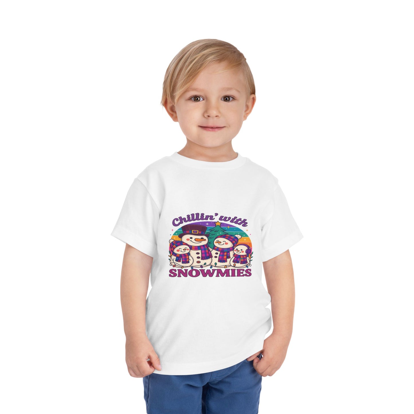 Chillin' with Snowmies Toddler Christmas Tee