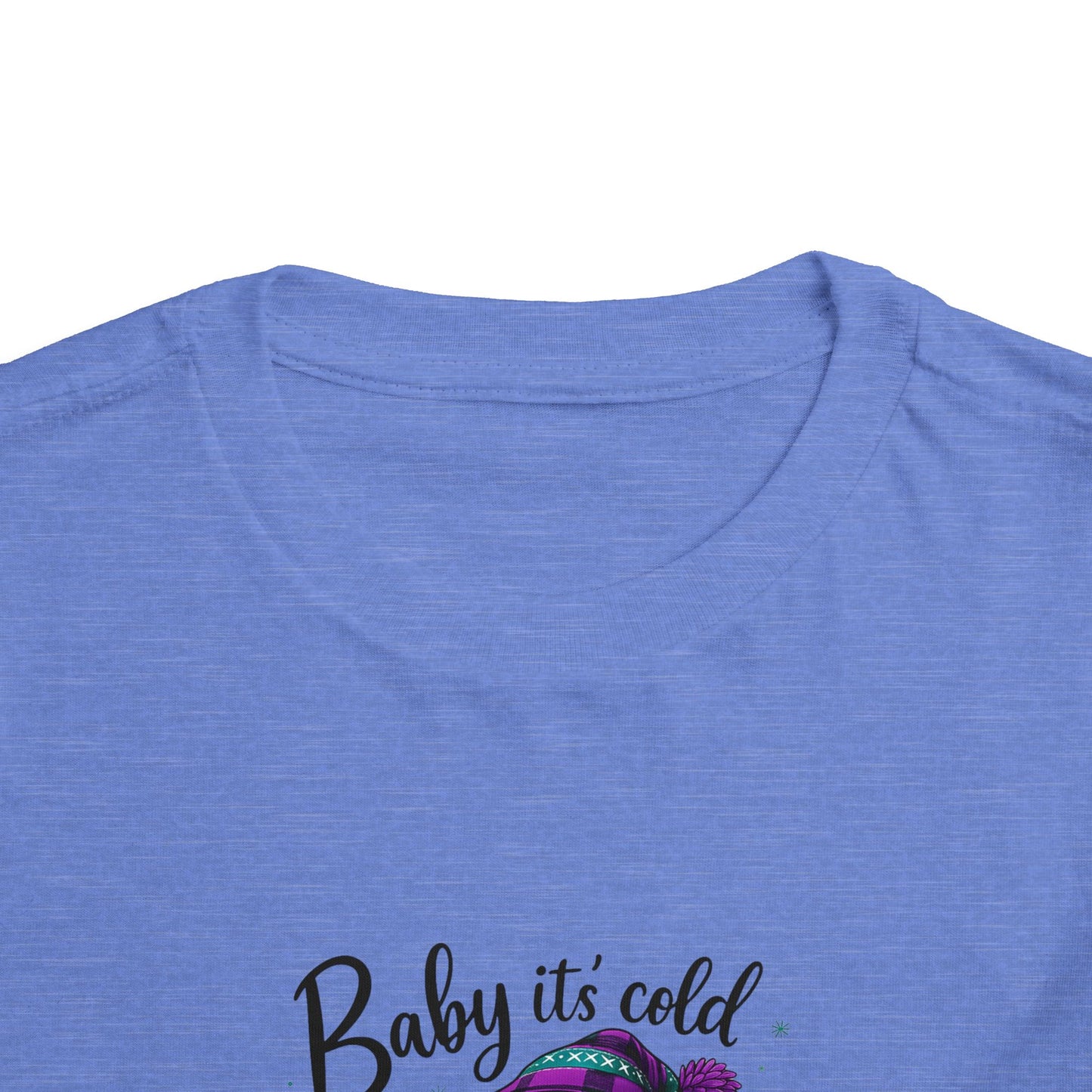 Baby It's Cold Outside Snowman Toddler Christmas Tee