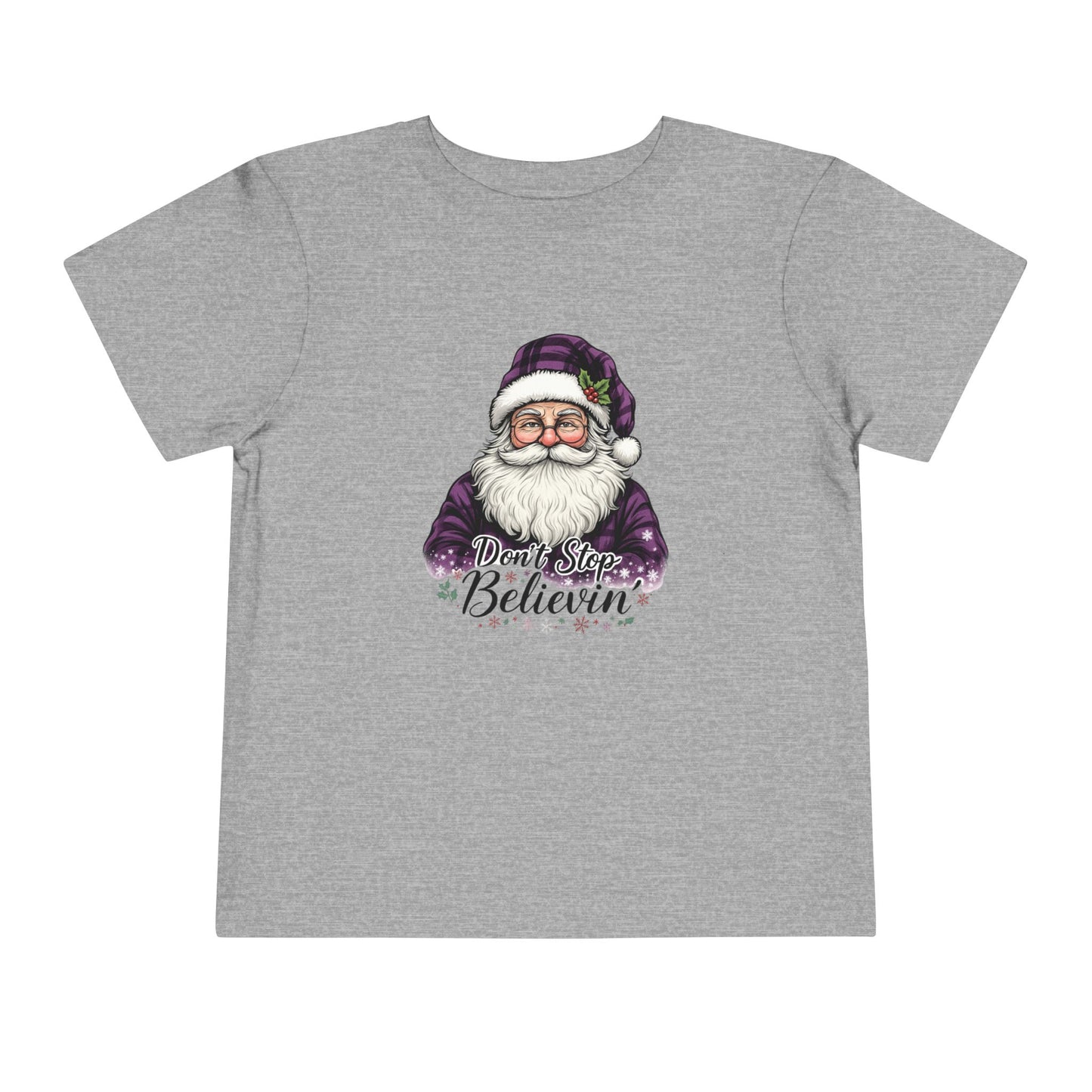 Santa's 'Don't Stop Believin' Toddler Christmas Tee