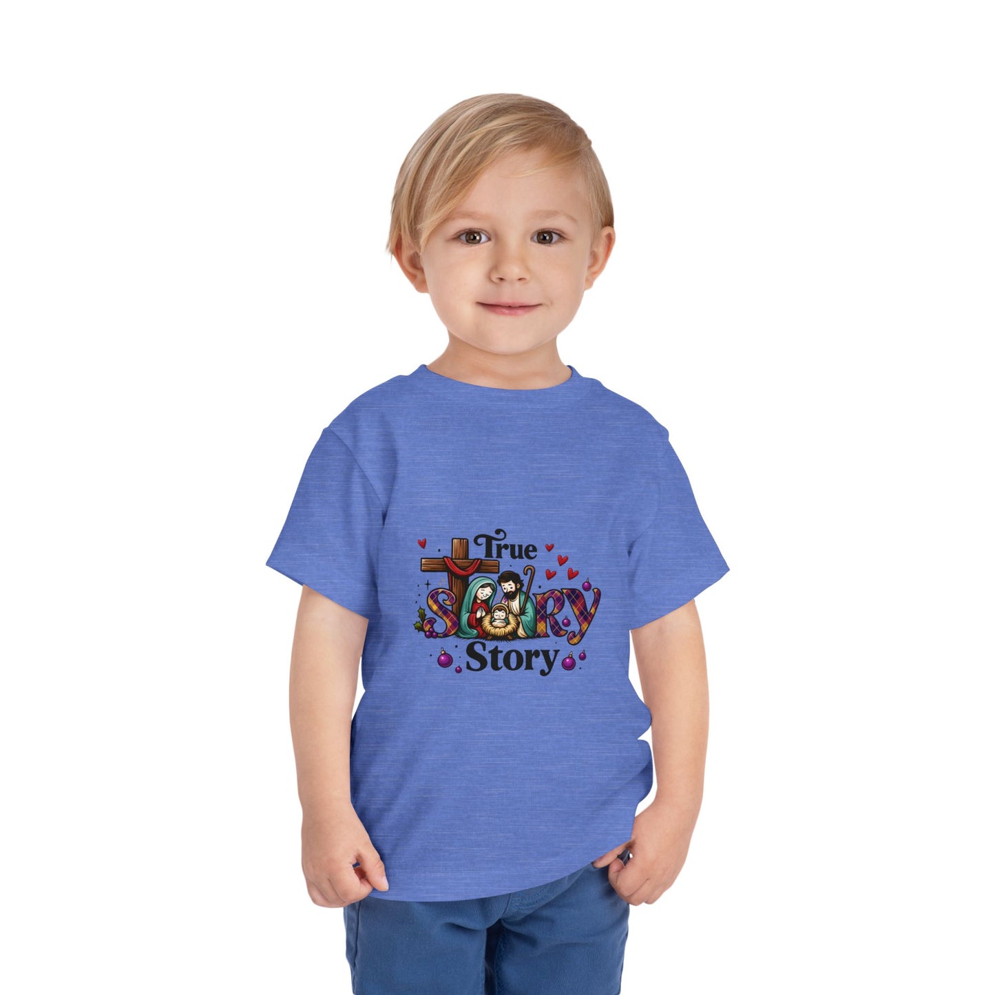 True Story Nativity Toddler Christmas Tee