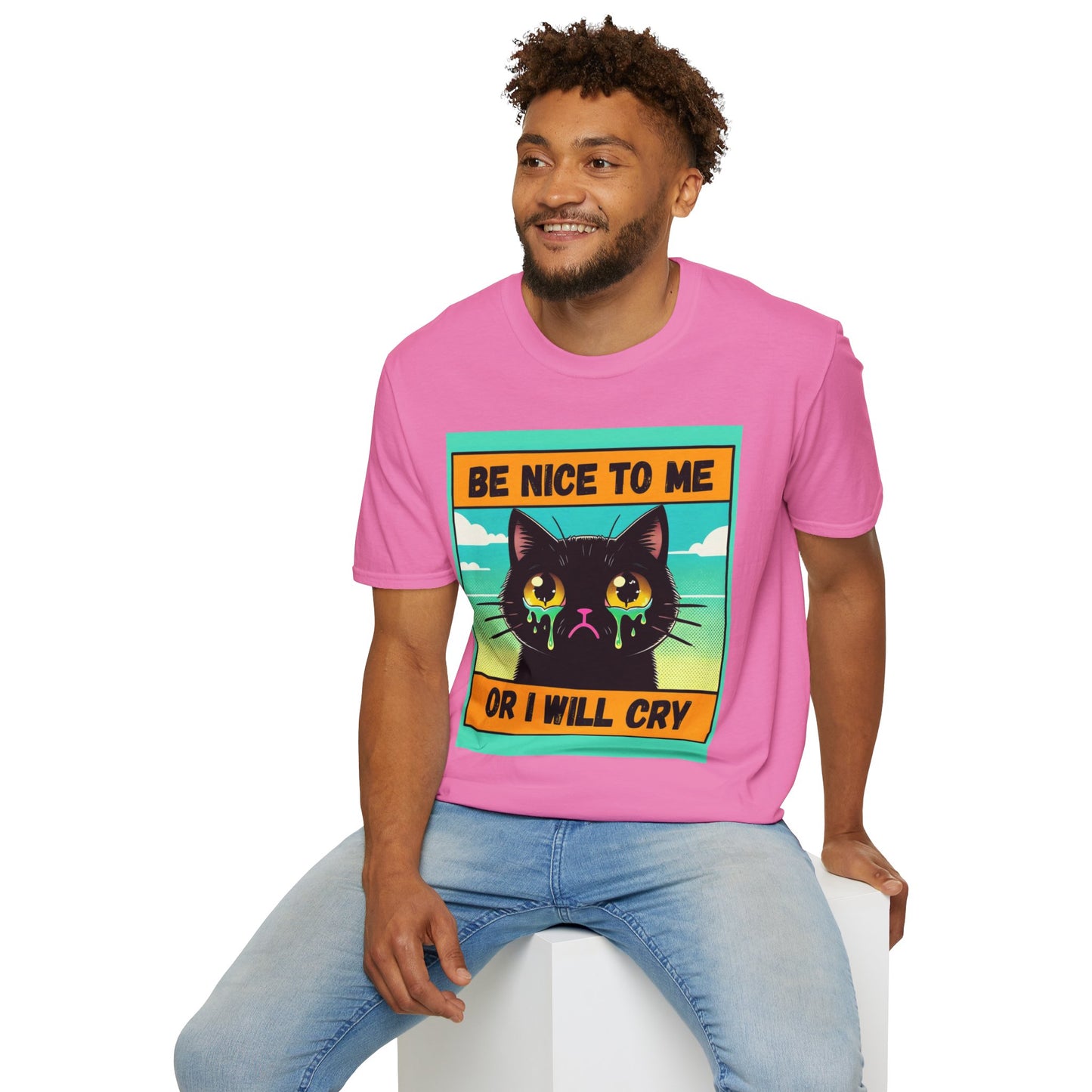 Playful Cat Graphic Tee, Unisex T-Shirt, Gift for Cat Lovers, Cute Animal Apparel, Funny Pet Quote Shirt
