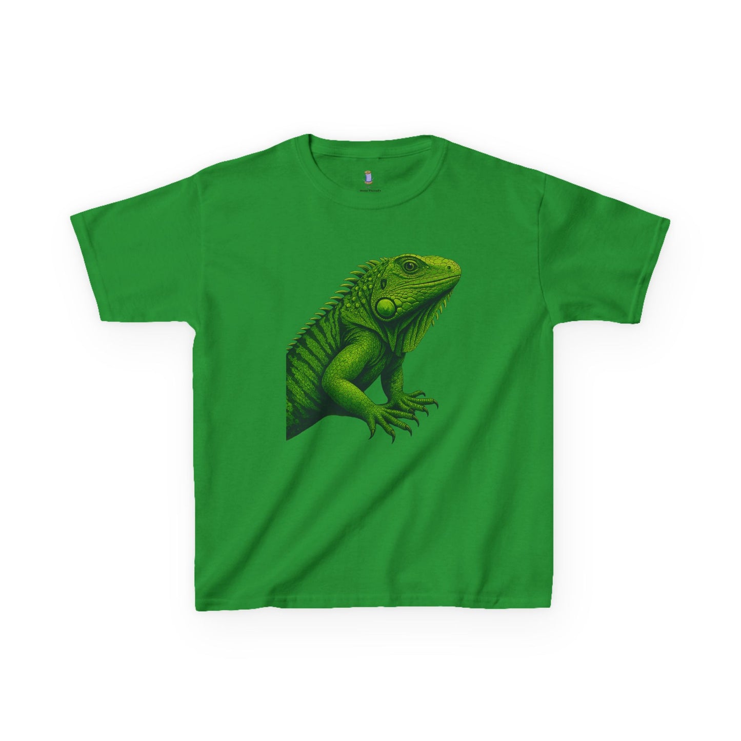 Green Iguana Kids Tee - Fun Shirt for Nature Lovers, Birthday Gift, Summer Wear, Animal Lovers, Eco-Friendly Clothing