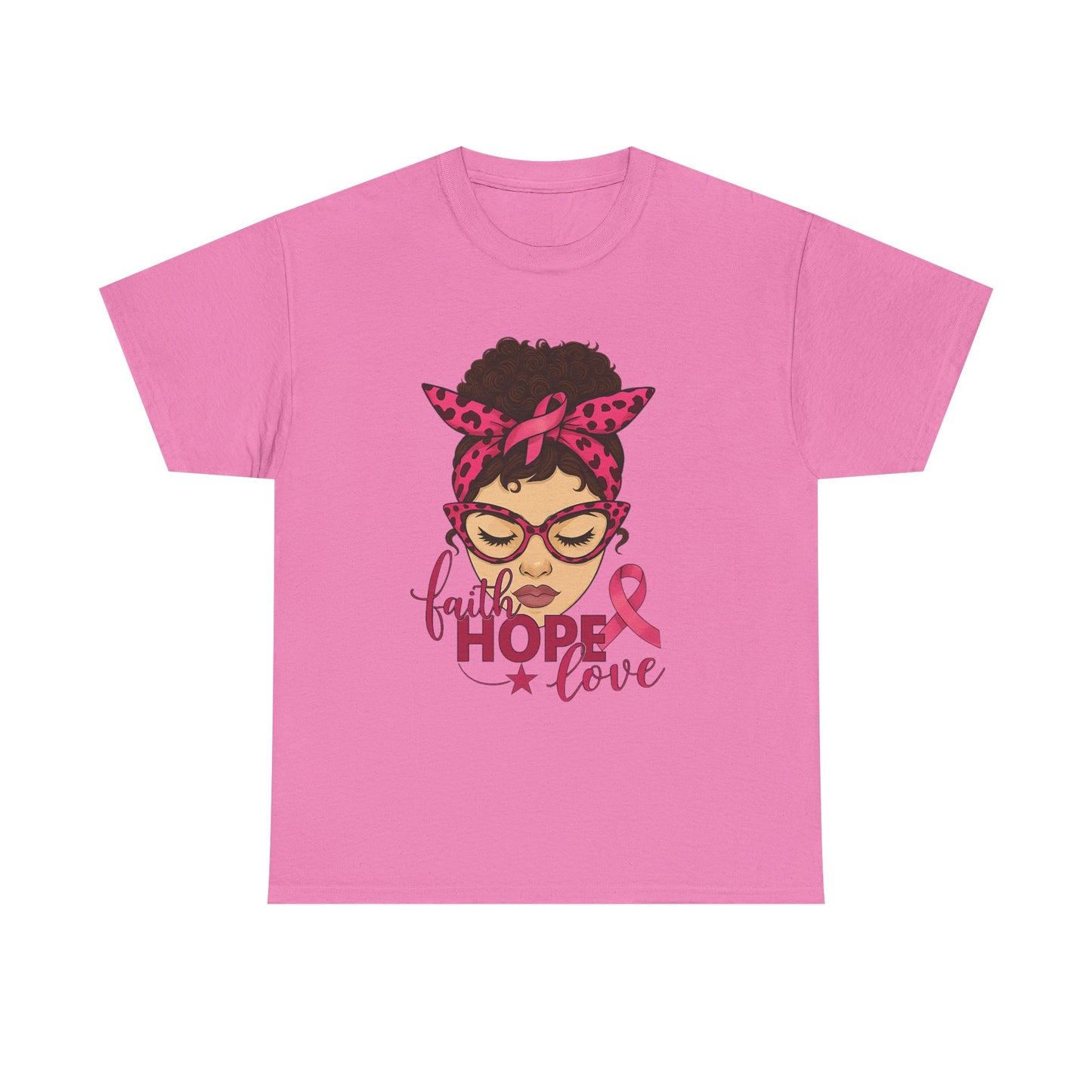 Hope, Faith, Love: Breast Cancer Awareness Tee