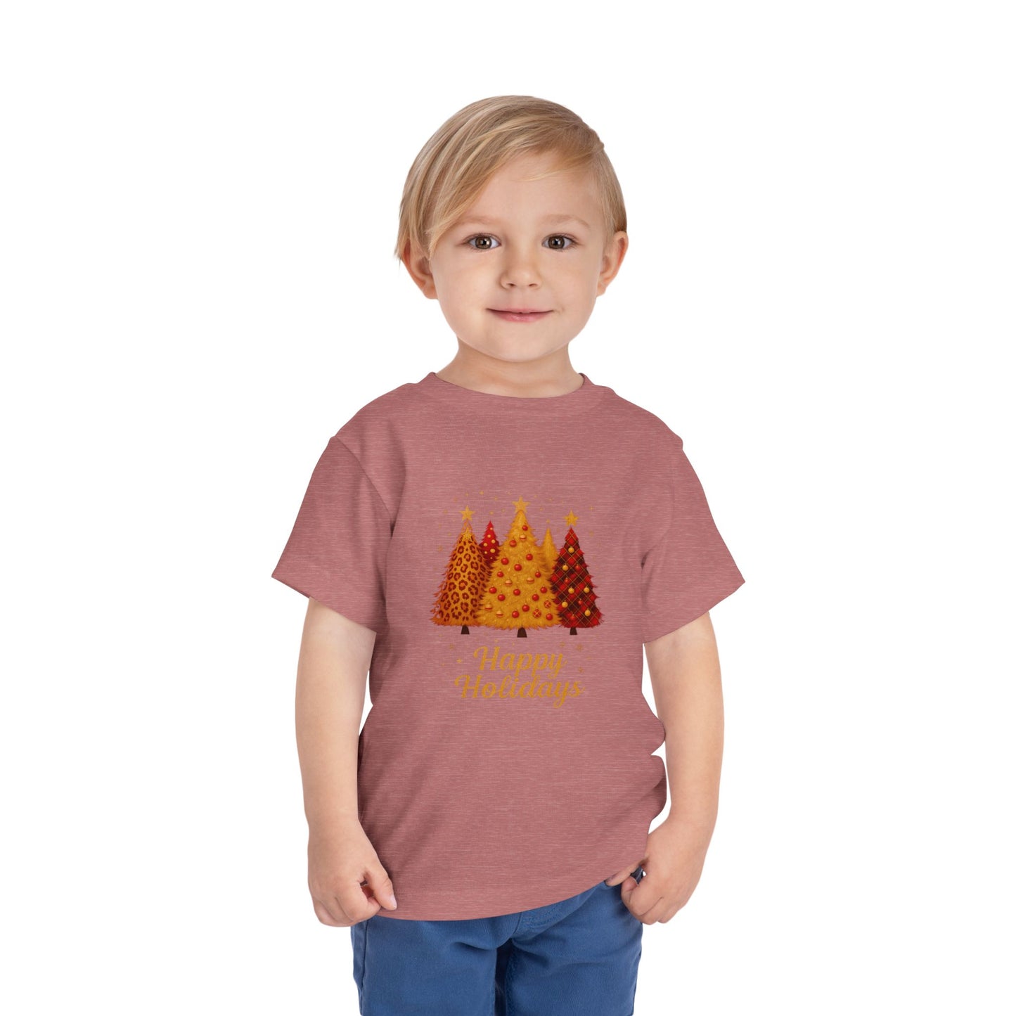Happy Holidays Christmas Tree Toddler Tee