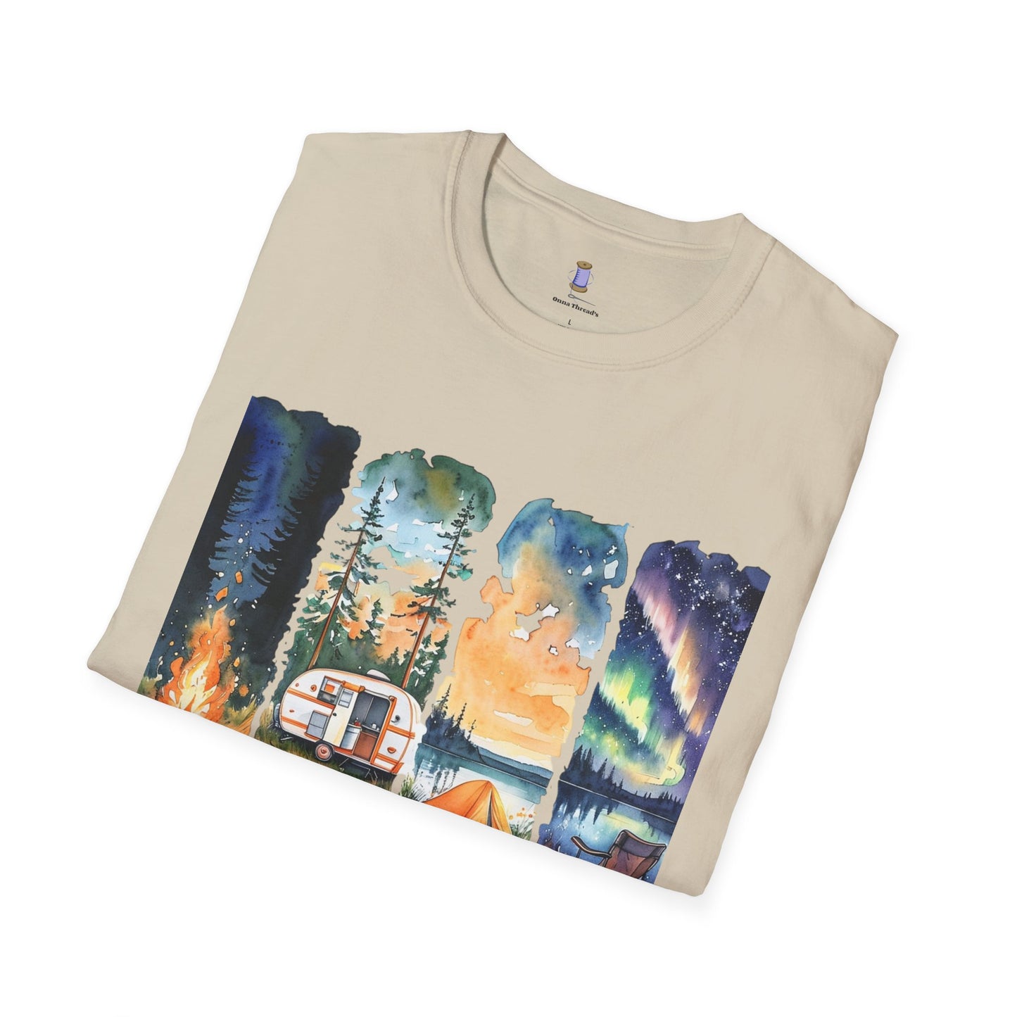Camping Life Unisex Softstyle T-Shirt, Outdoor Apparel, Adventure Wear, Summer Camping Gear, Nature Lover Gift